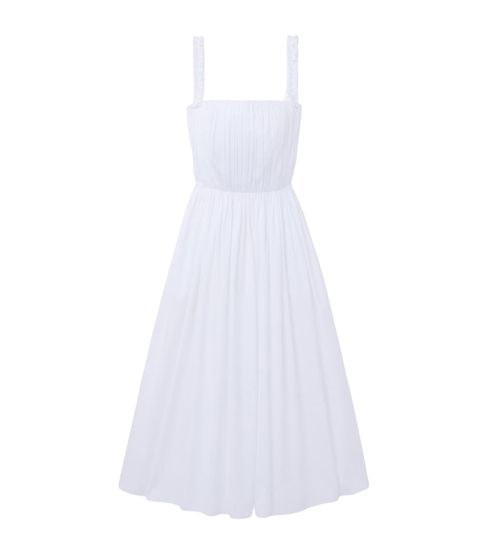 Cotton Stripe Midi Dress