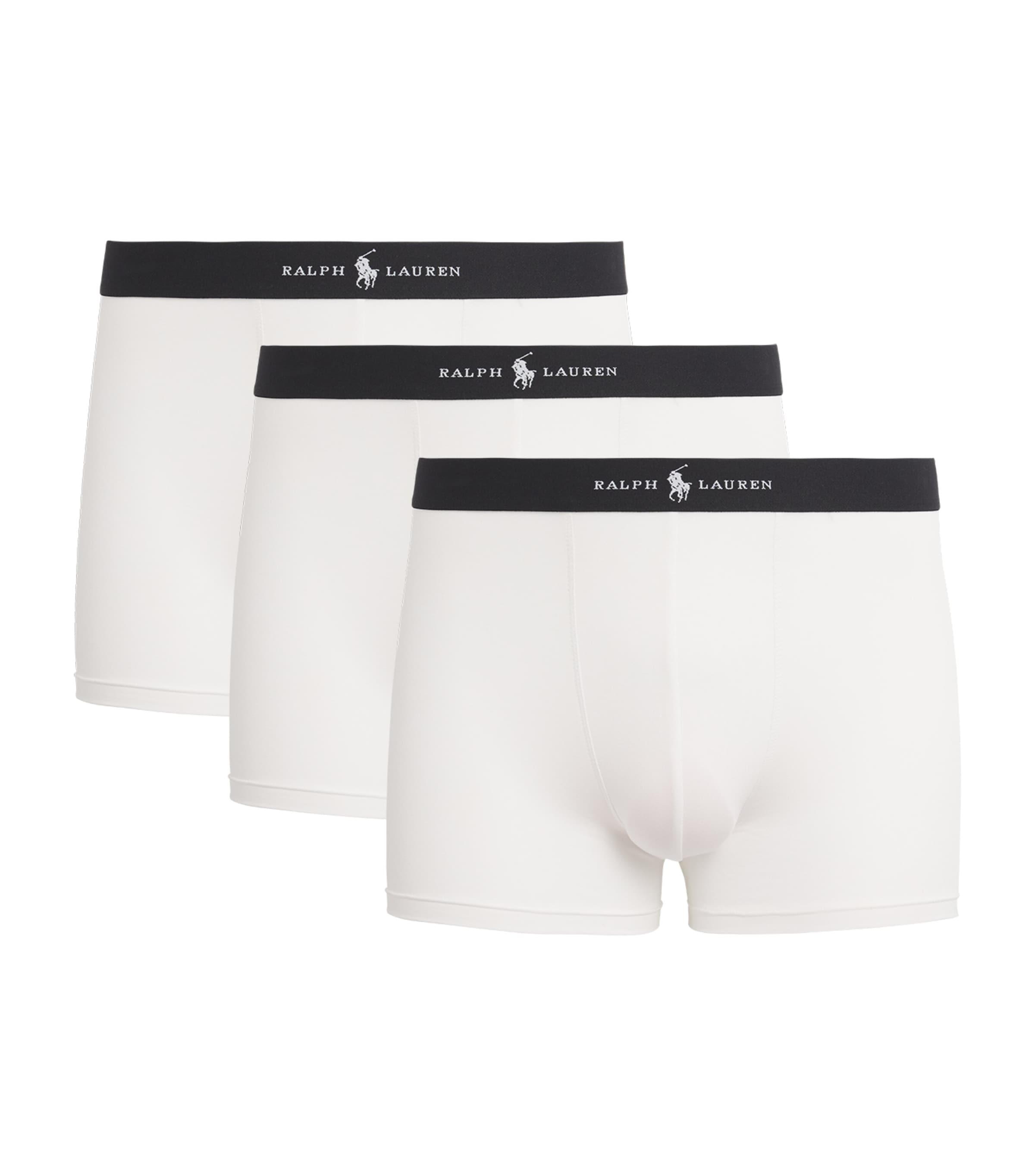 Polo Ralph Lauren Mens Premium Modal-Blend Trunks (Pack of 3) White