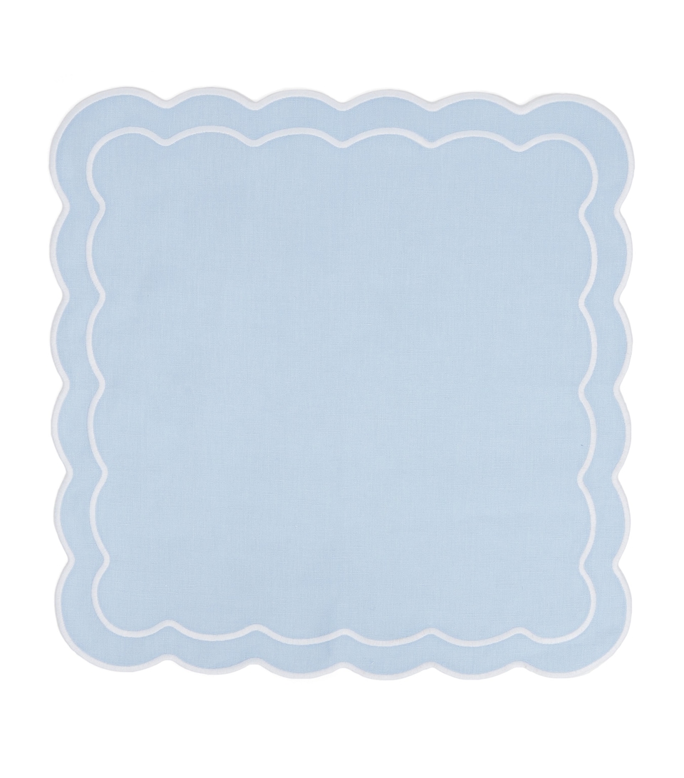 Set of 4 Bella Blue Napkins (50cm x 50cm)