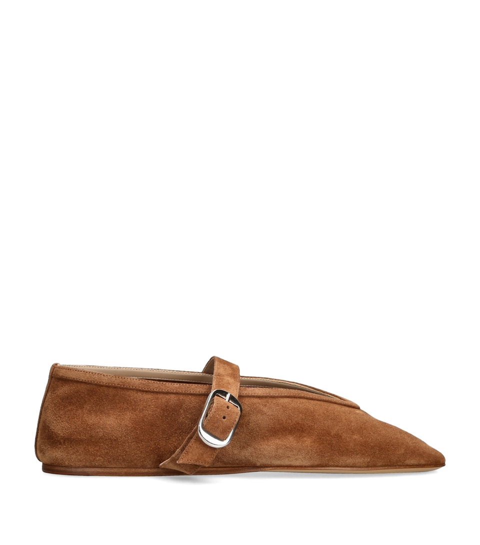 Le Monde Beryl Suede Stella Flats Mid Brown