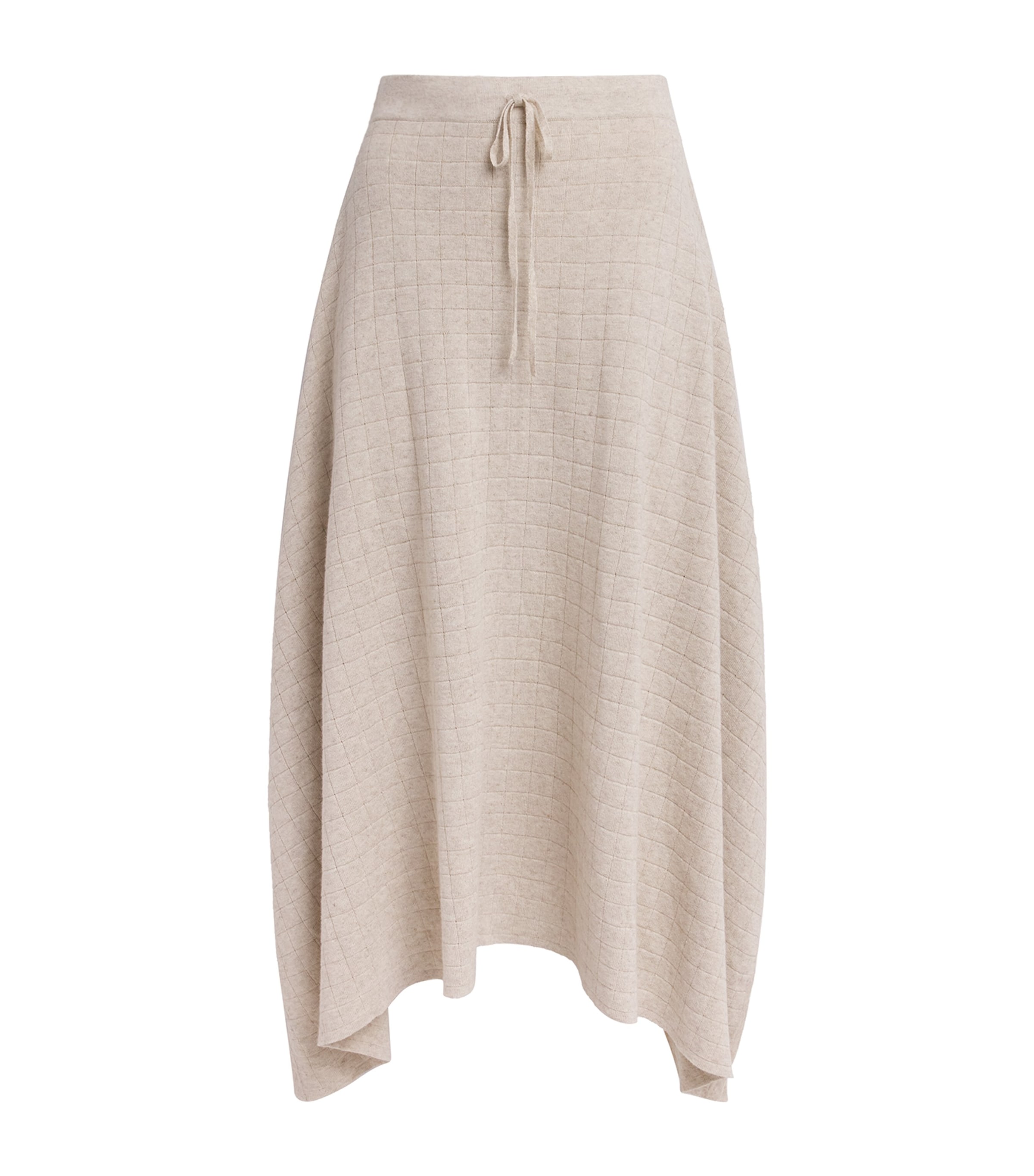 Lauren Manoogian Womens Cotton-Linen Planes Maxi Skirt Flax