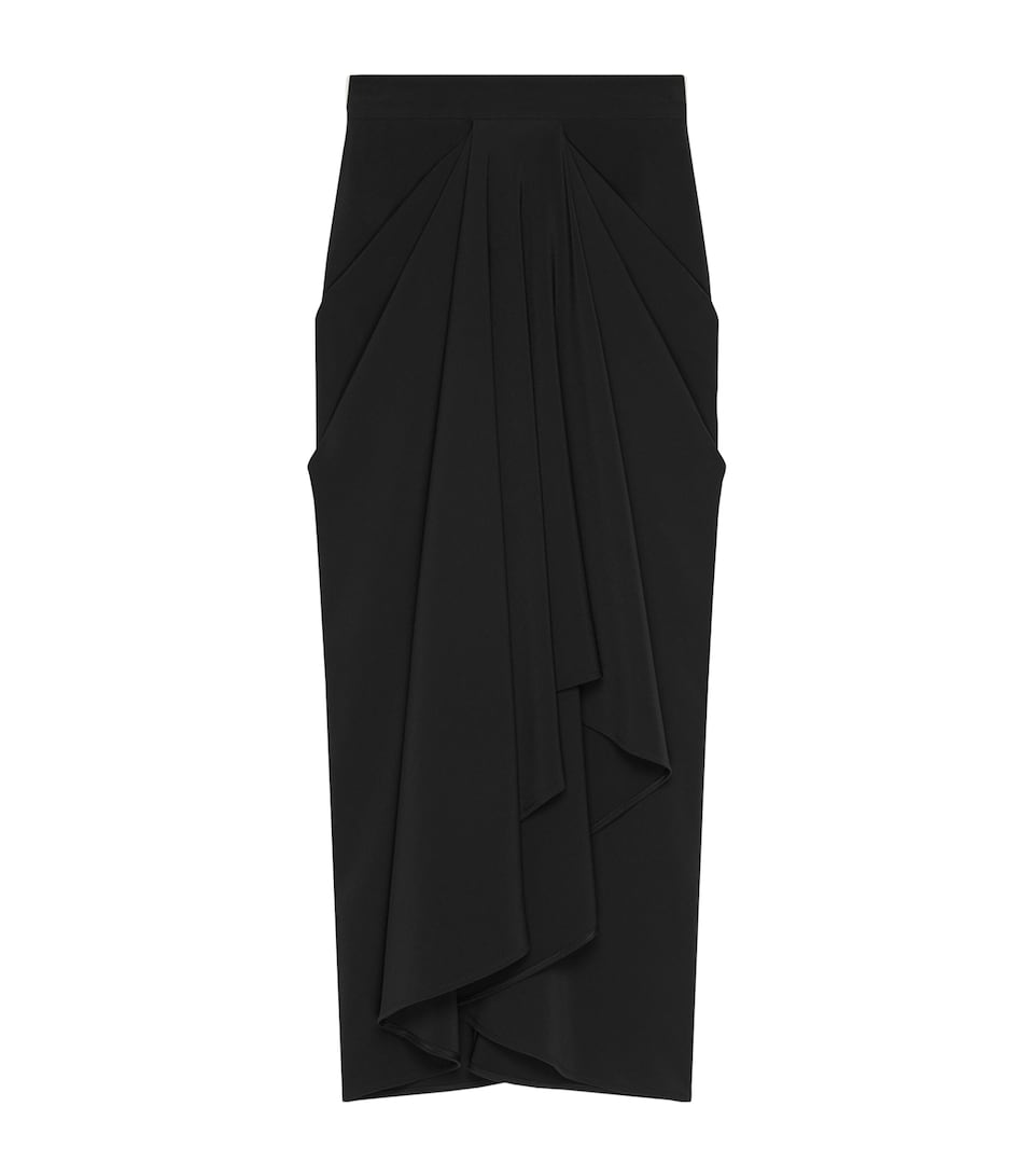 Draped Midi Skirt