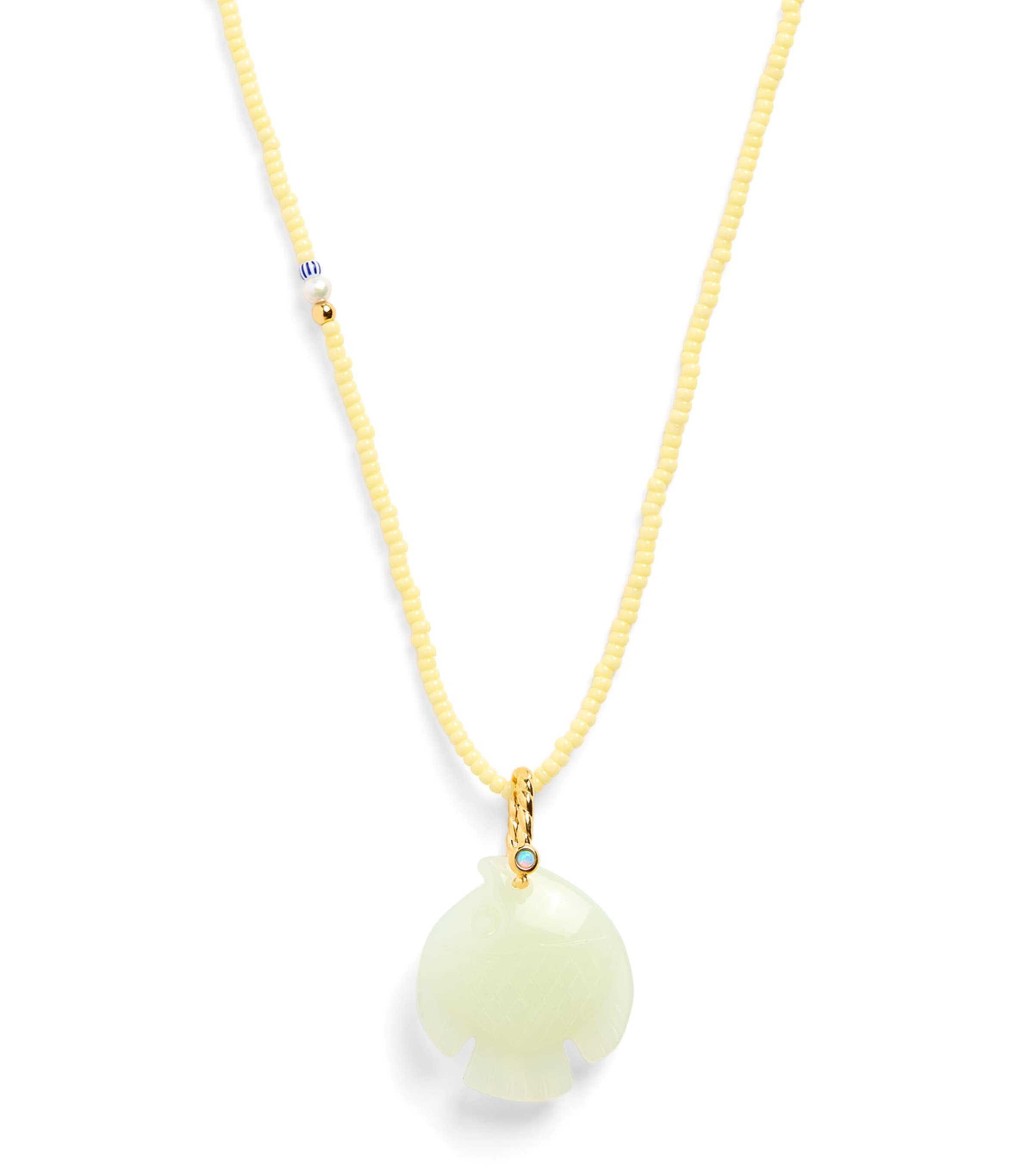 Anni Lu Gold-Plated Beaded Catch Of The Day Necklace Limoncello