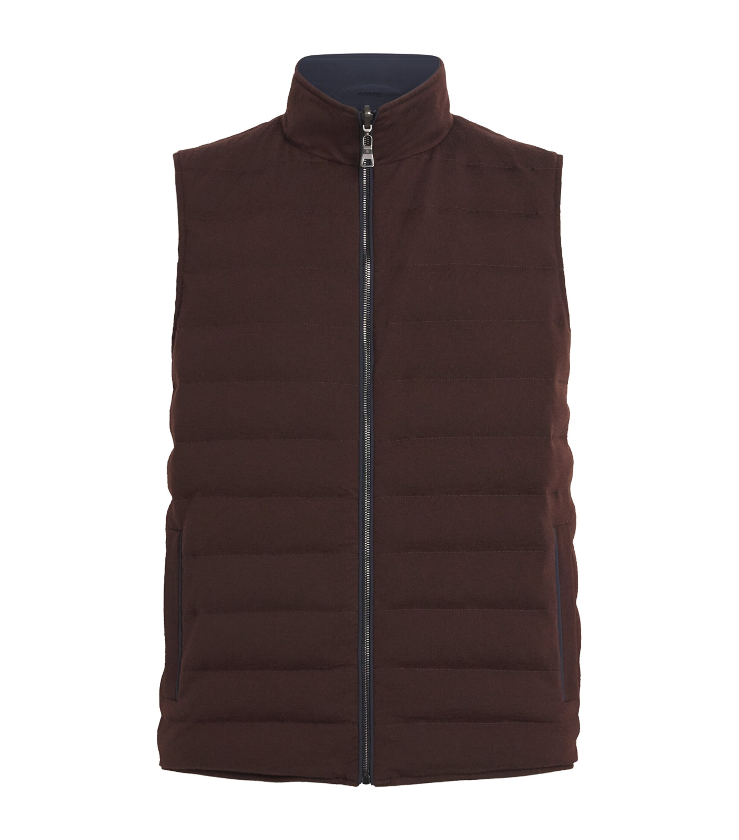 Cashmere-Down Reversible Gilet