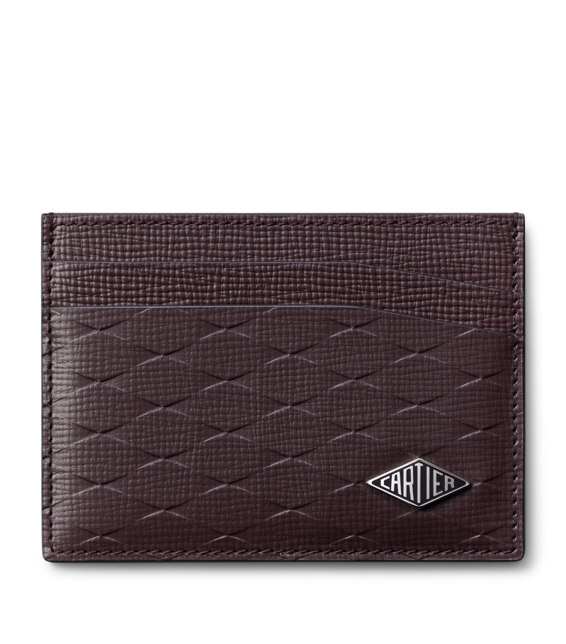 Leather Cartier Losange Card Holder