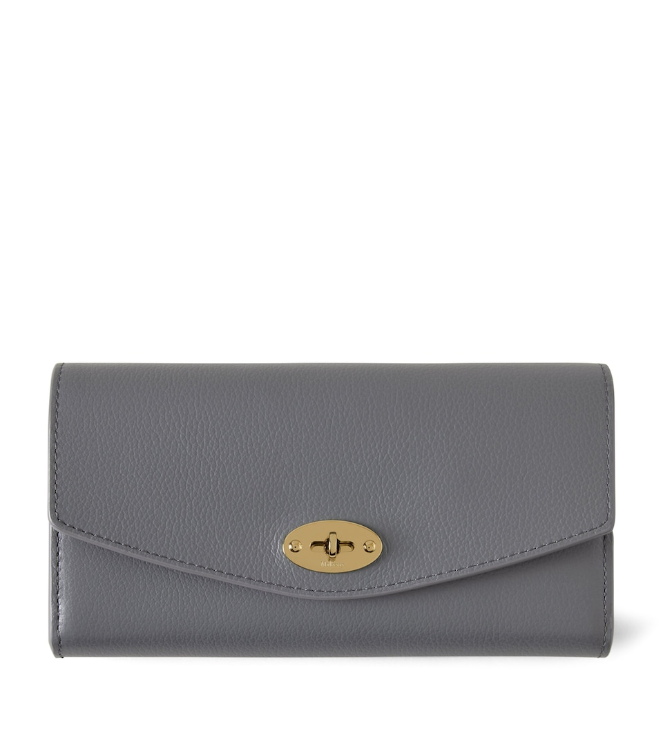 Mulberry Leather Darley Wallet Foggy Grey