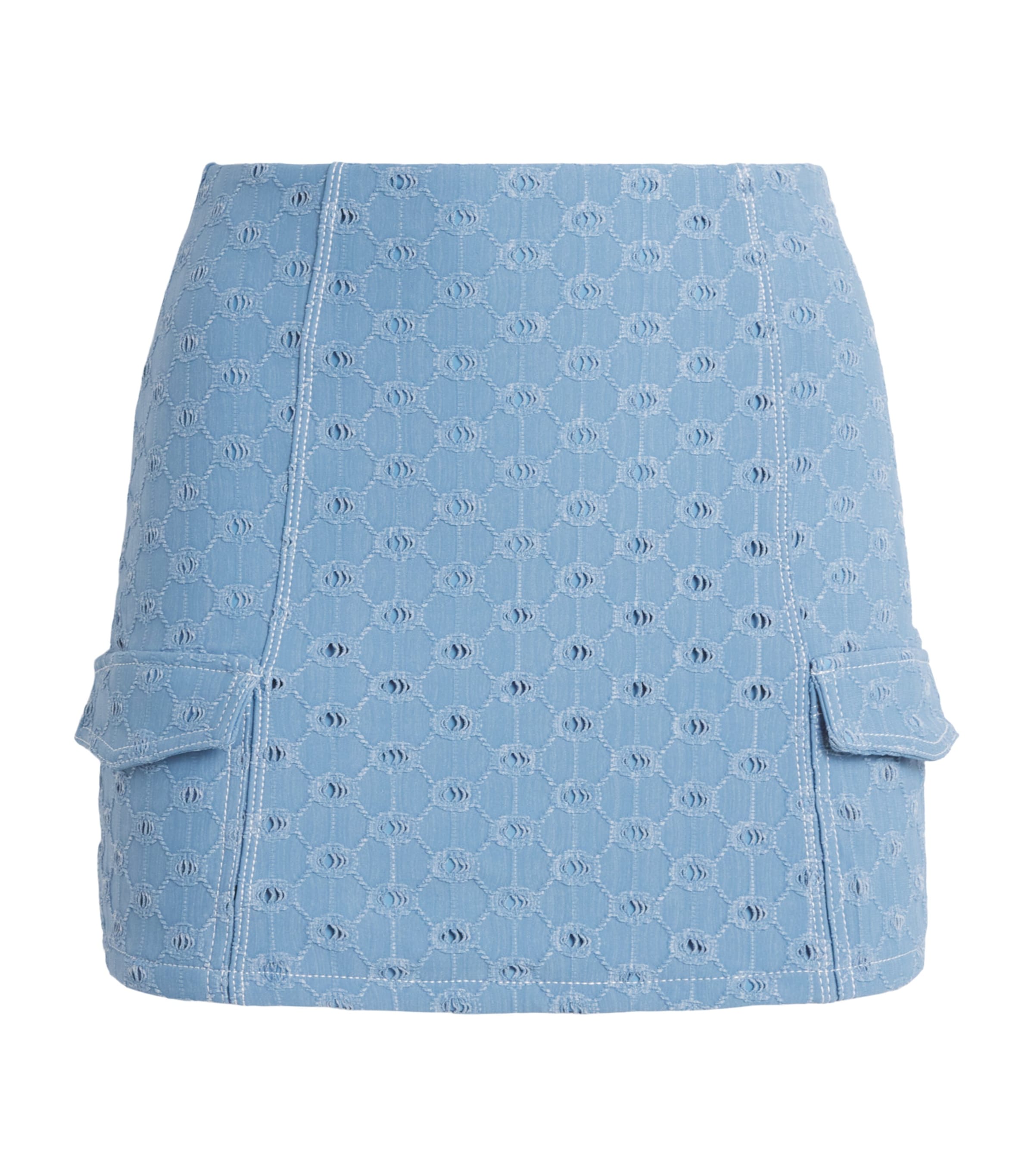 Devon Windsor Womens Open-Work Romina Mini Skirt Capri