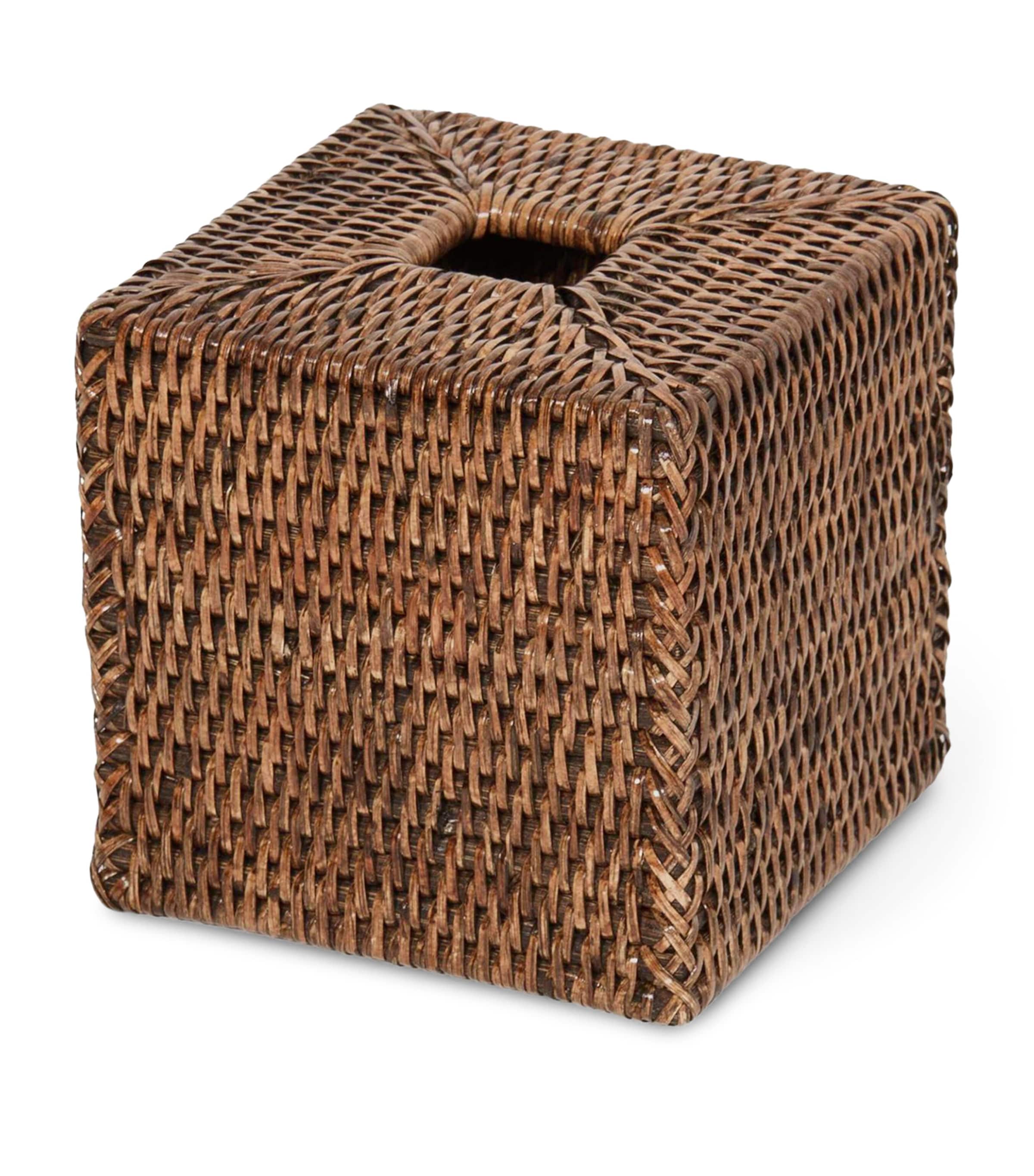 Decor Walther Rattan Basket Square Tissue Box Rattan Light
