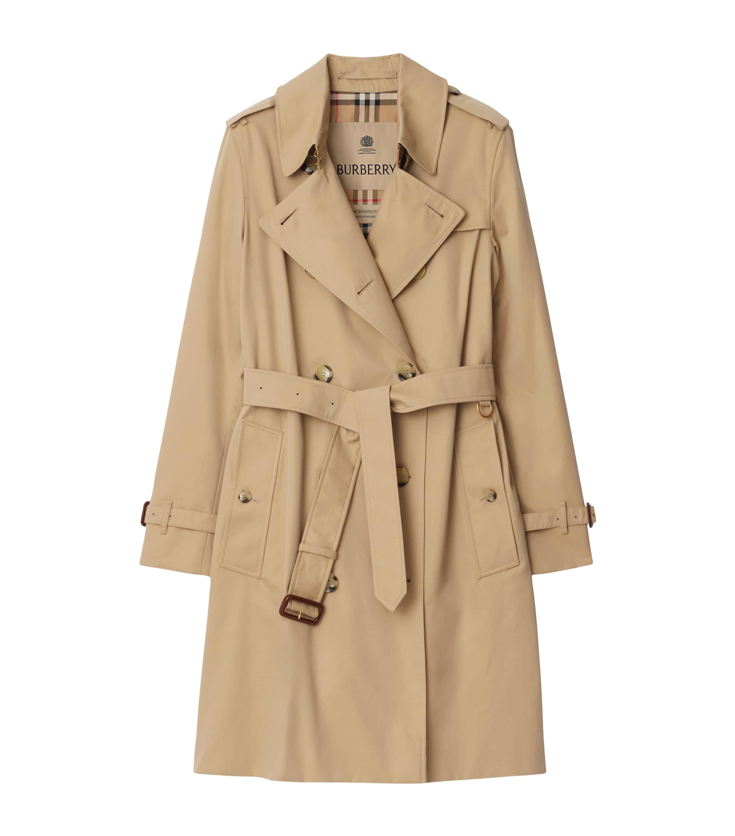 Gabardine Mid-Length Kensington Heritage Trench Coat