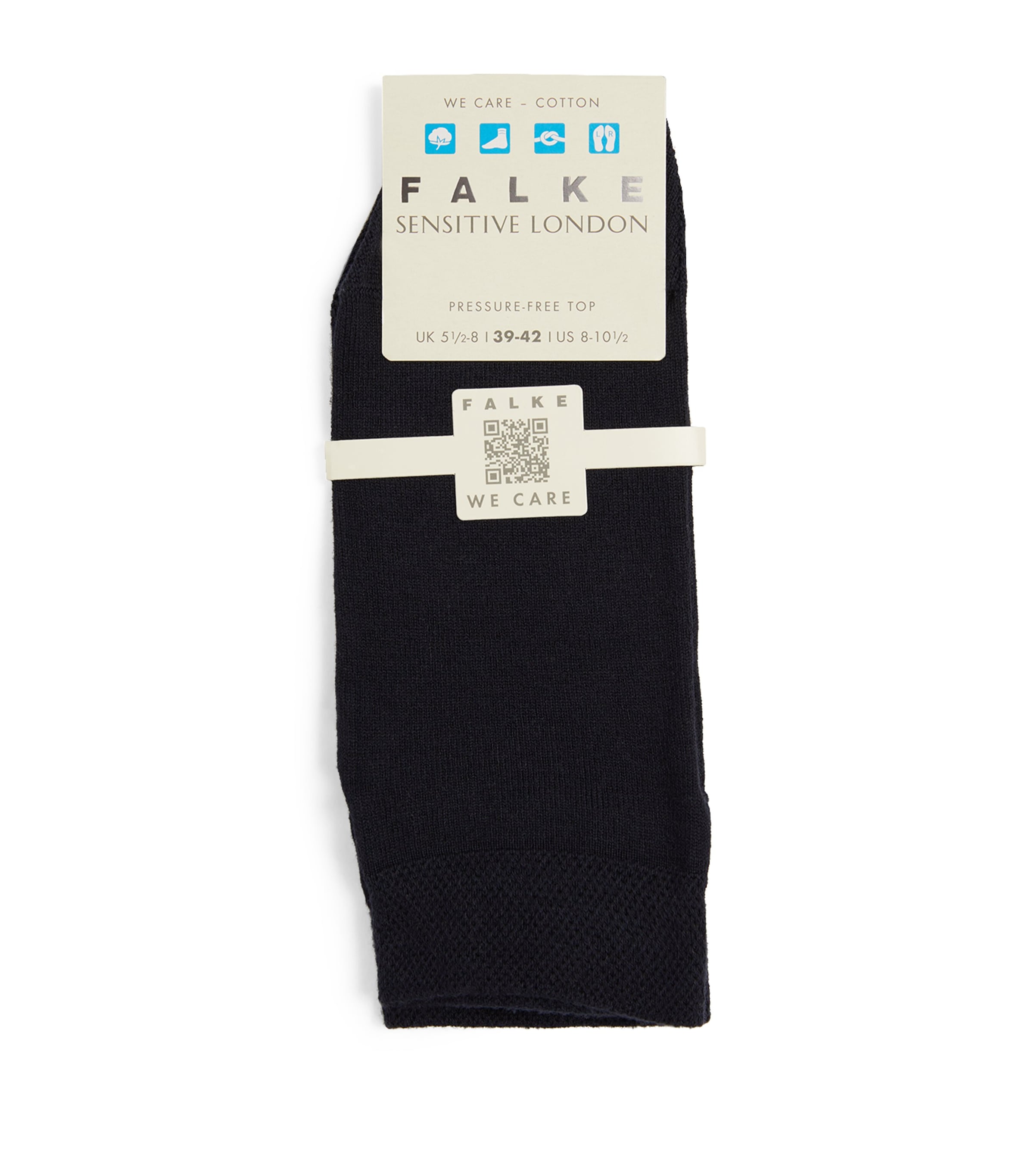 Falke Womens Sensitive London Knee-High Socks Dark Navy