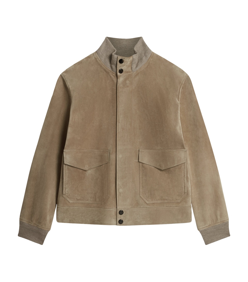 Suede Harrington Jacket