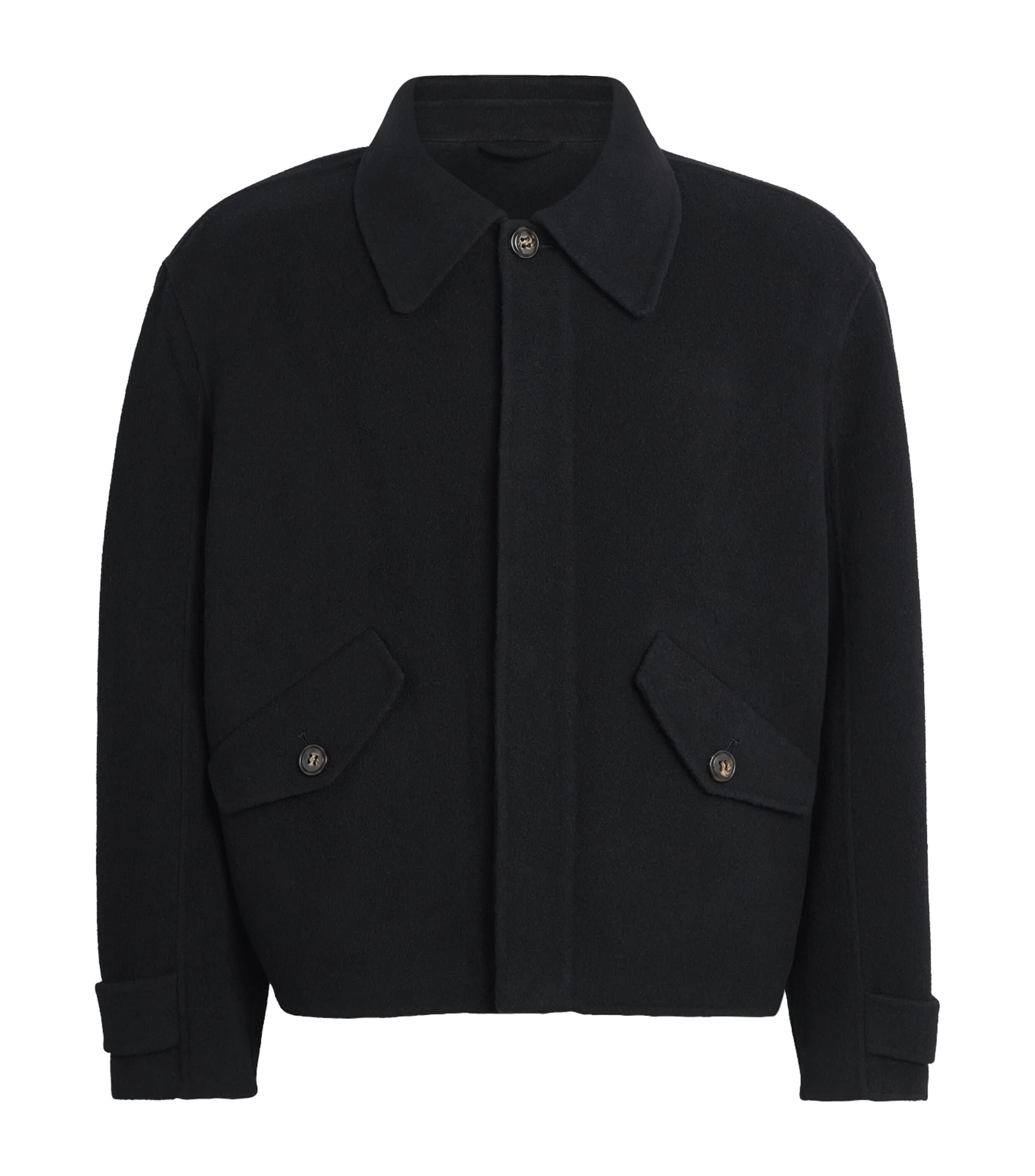 Séfr Mens Wool Relaxed Jacket Black