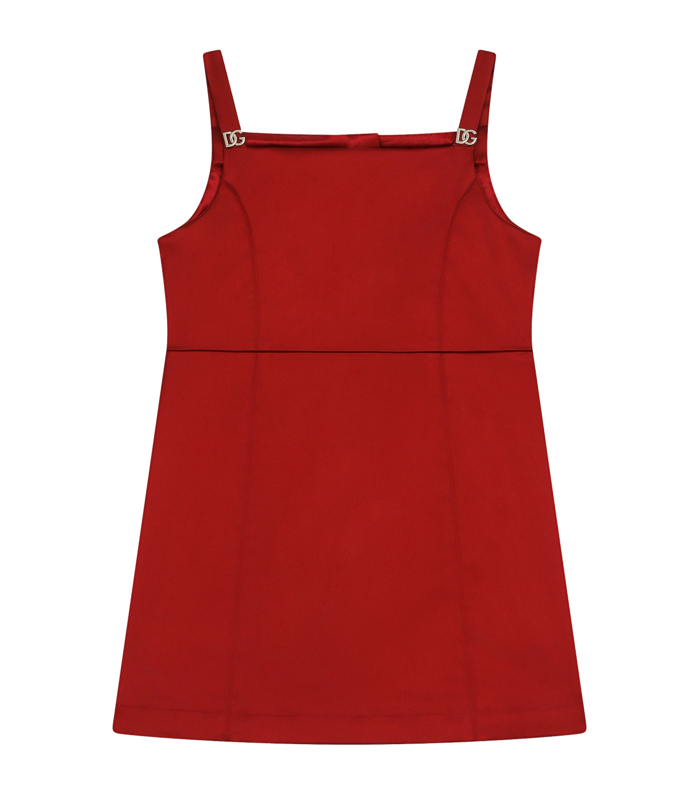 Satin Square-Neck Dress (2-6 Years)