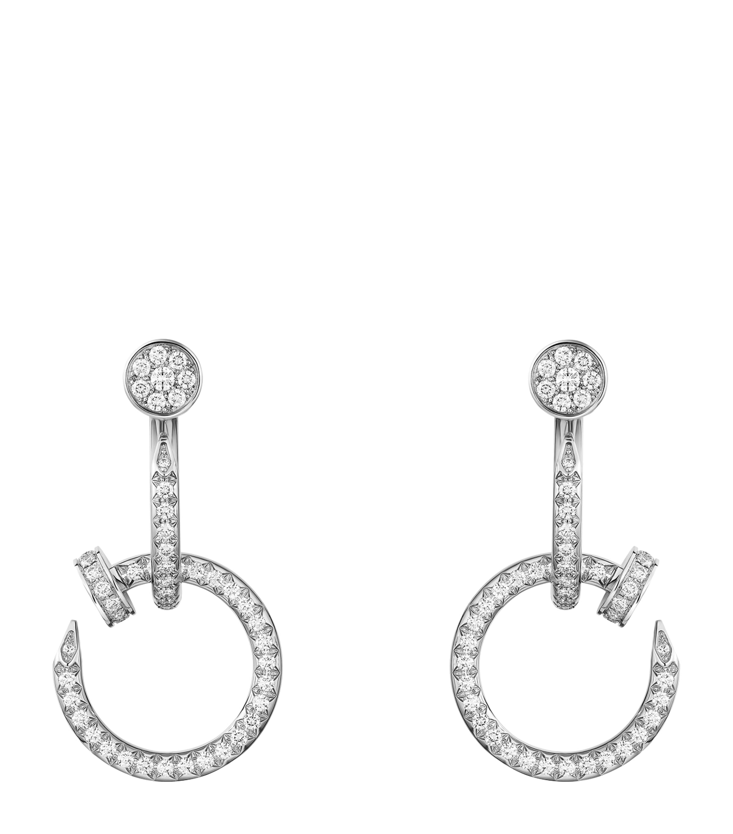 Cartier White Gold and Diamond Juste un Clou Earrings White Gold
