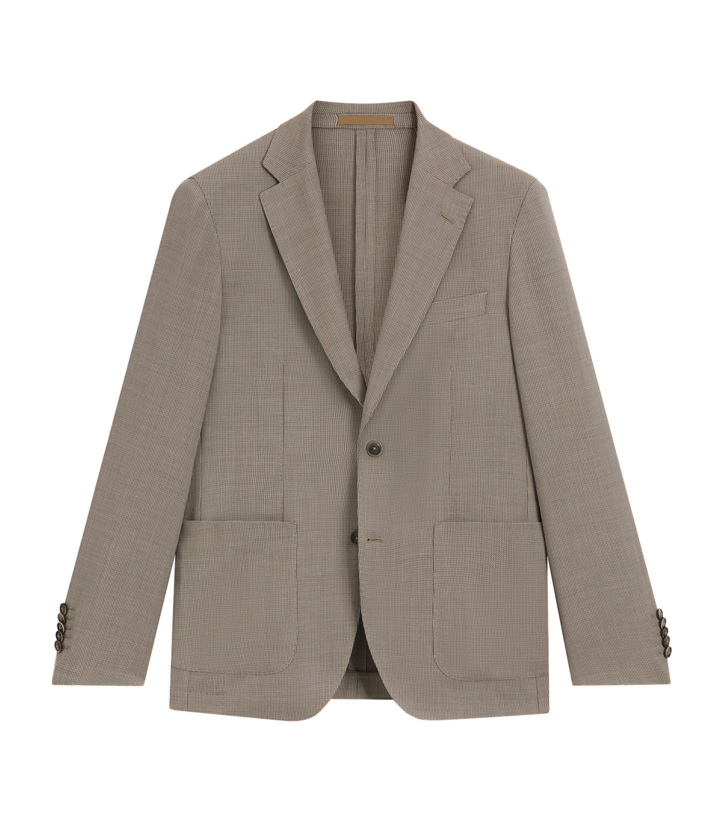 Virgin Wool-Silk Slim Fit Blazer