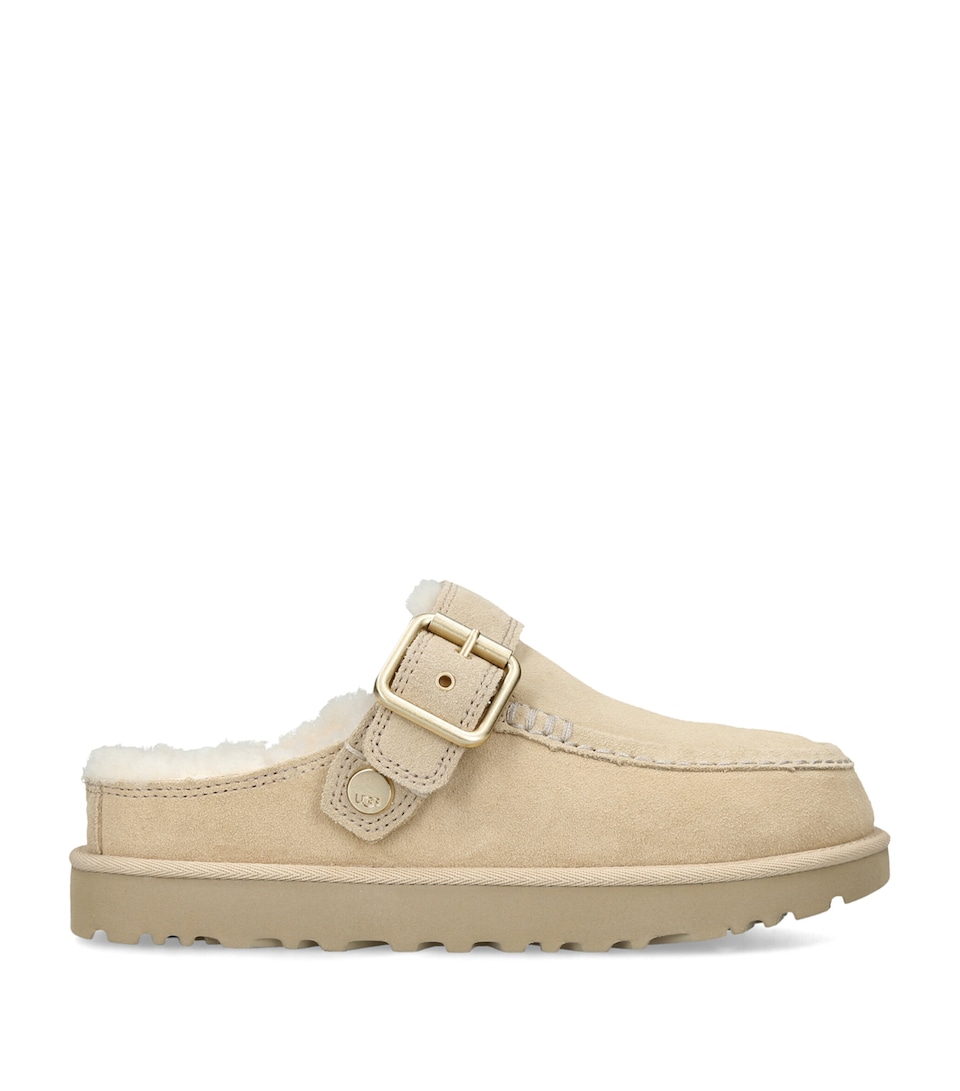 UGG Suede Goldenstar Evelina Clogs Beige