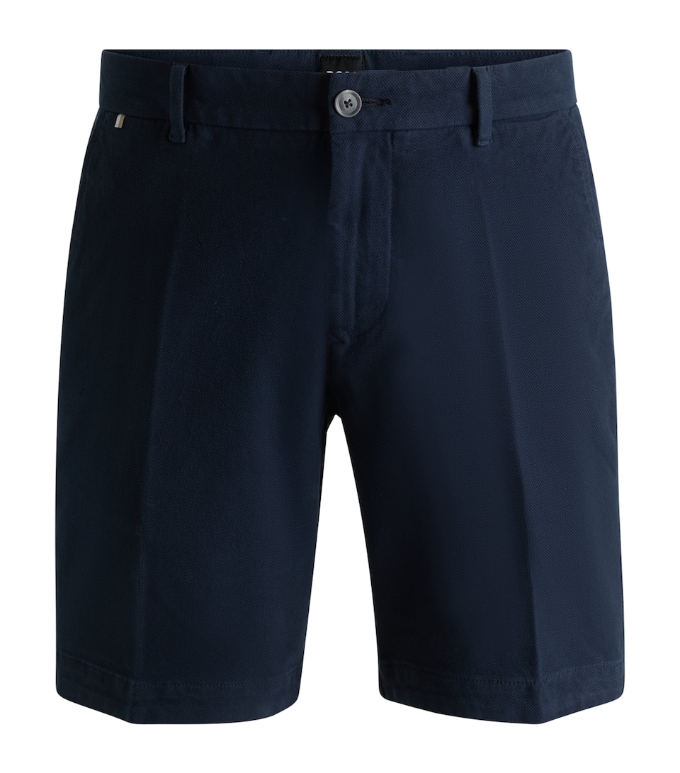 BOSS Mens Stretch Cotton Slim-Fit Shorts
