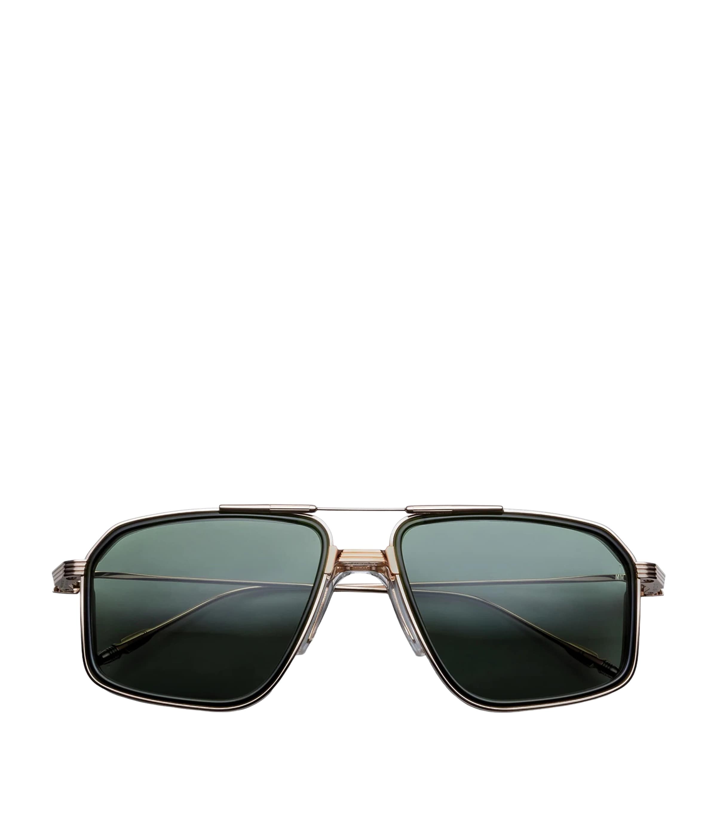 Jacques Marie Mage Titanium Jagger Aviator Sunglasses Cypress
