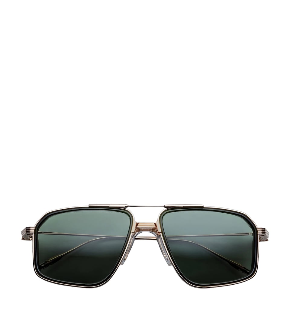 Jacques Marie Mage Titanium Jagger Aviator Sunglasses Cypress