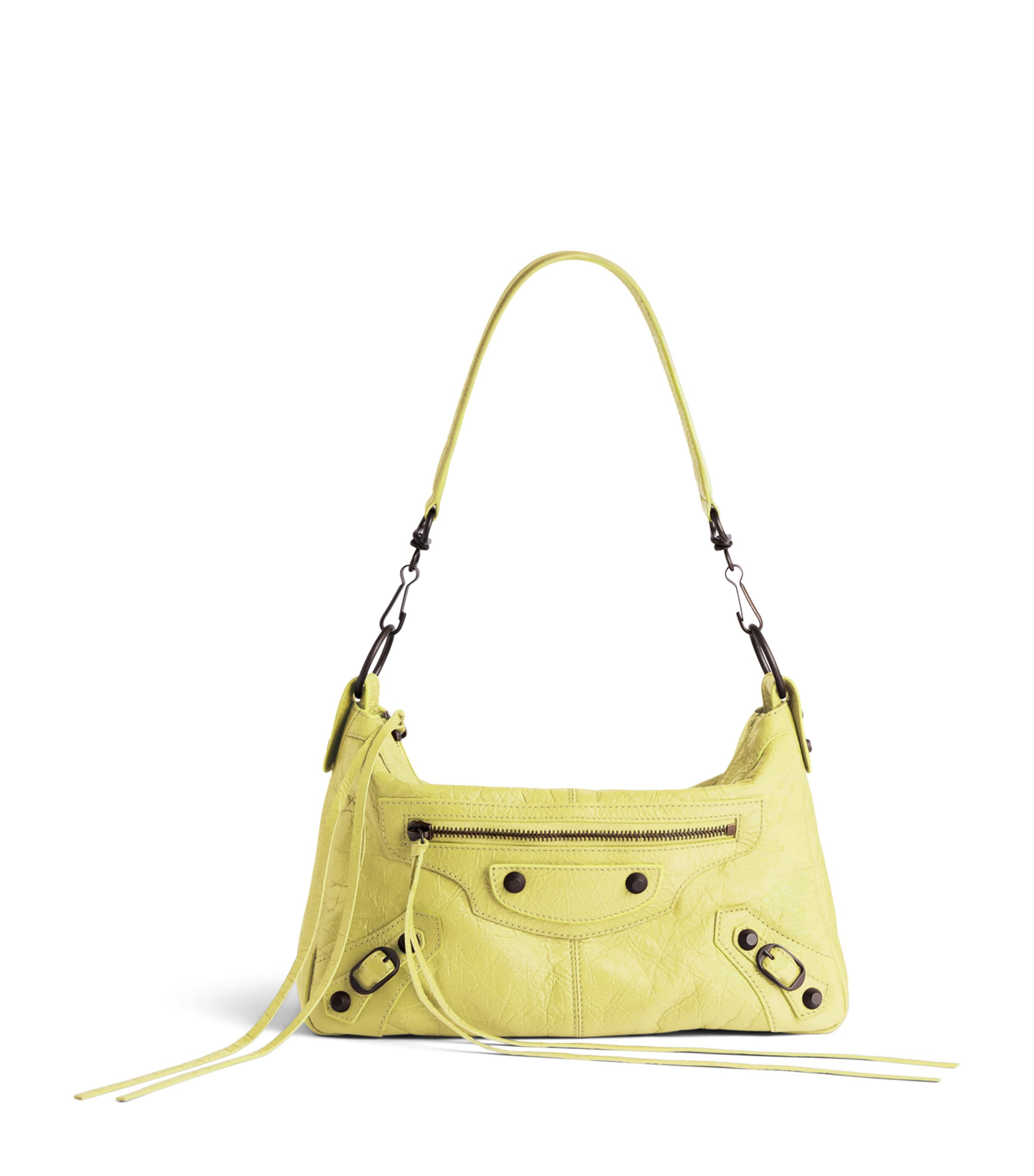 Balenciaga Mini Lambskin Le City Moto Shoulder Bag