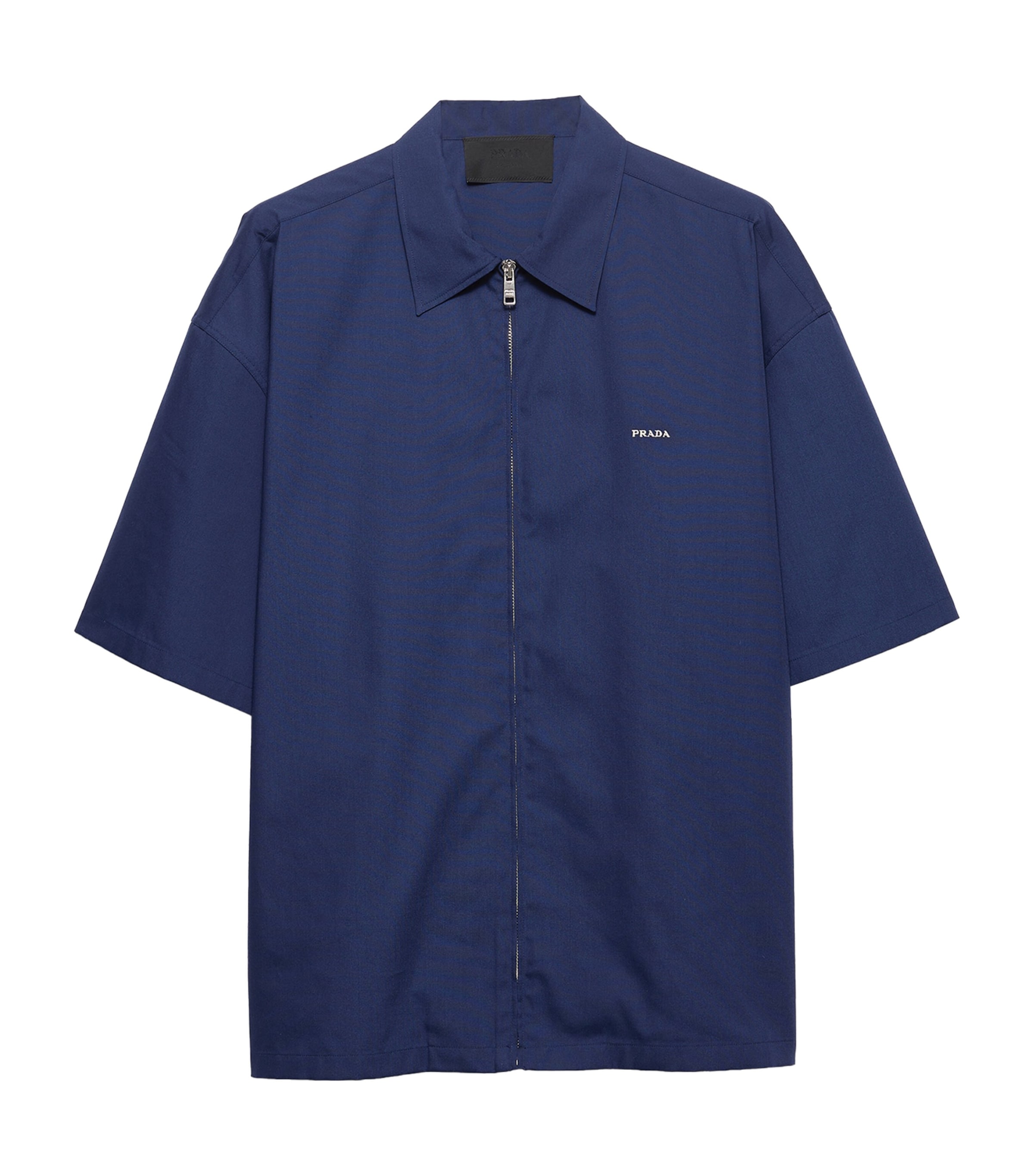 Prada Mens Zipped Bowling Shirt