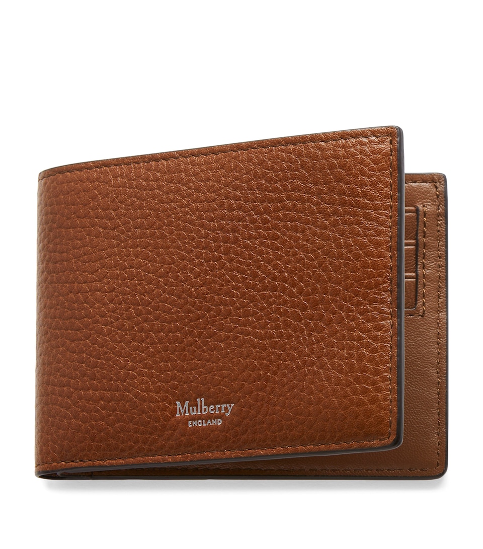 Mulberry Grained Leather Wallet Oak