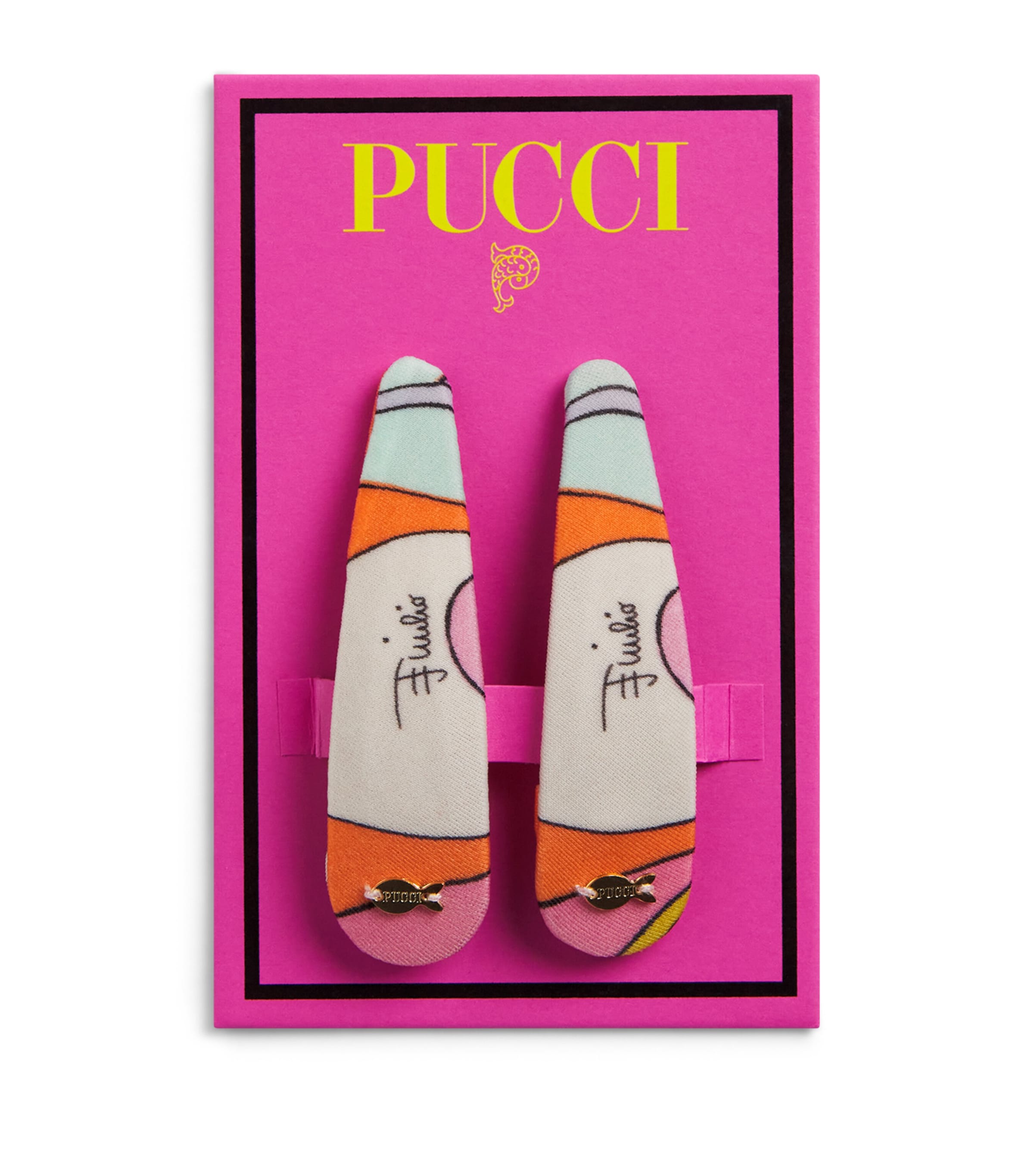 PUCCI Printed Hair Clips (Set of 2)