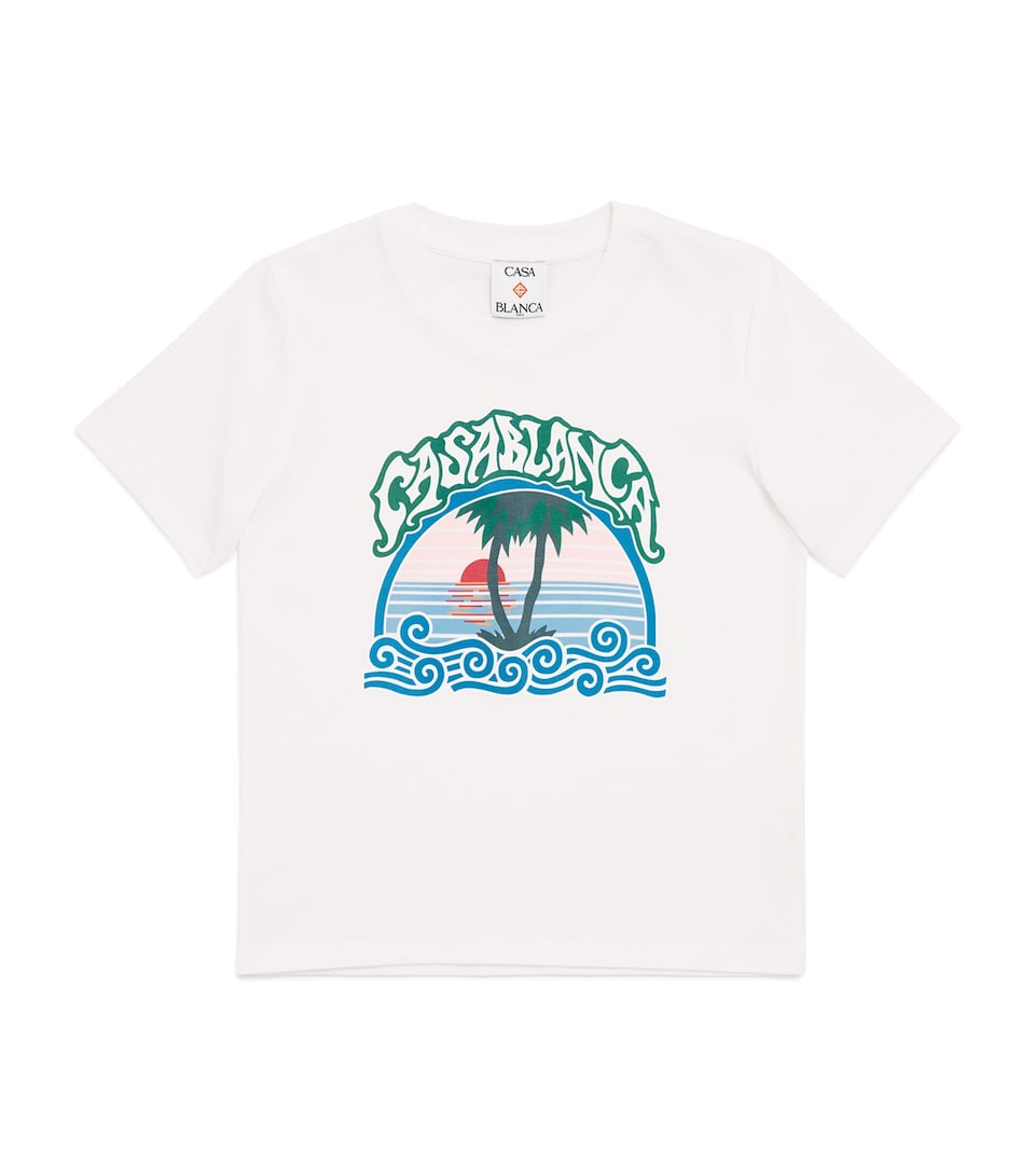 Casablanca Kids Palm Tree T-Shirt (3-14 Years) Palm Tree Emblem