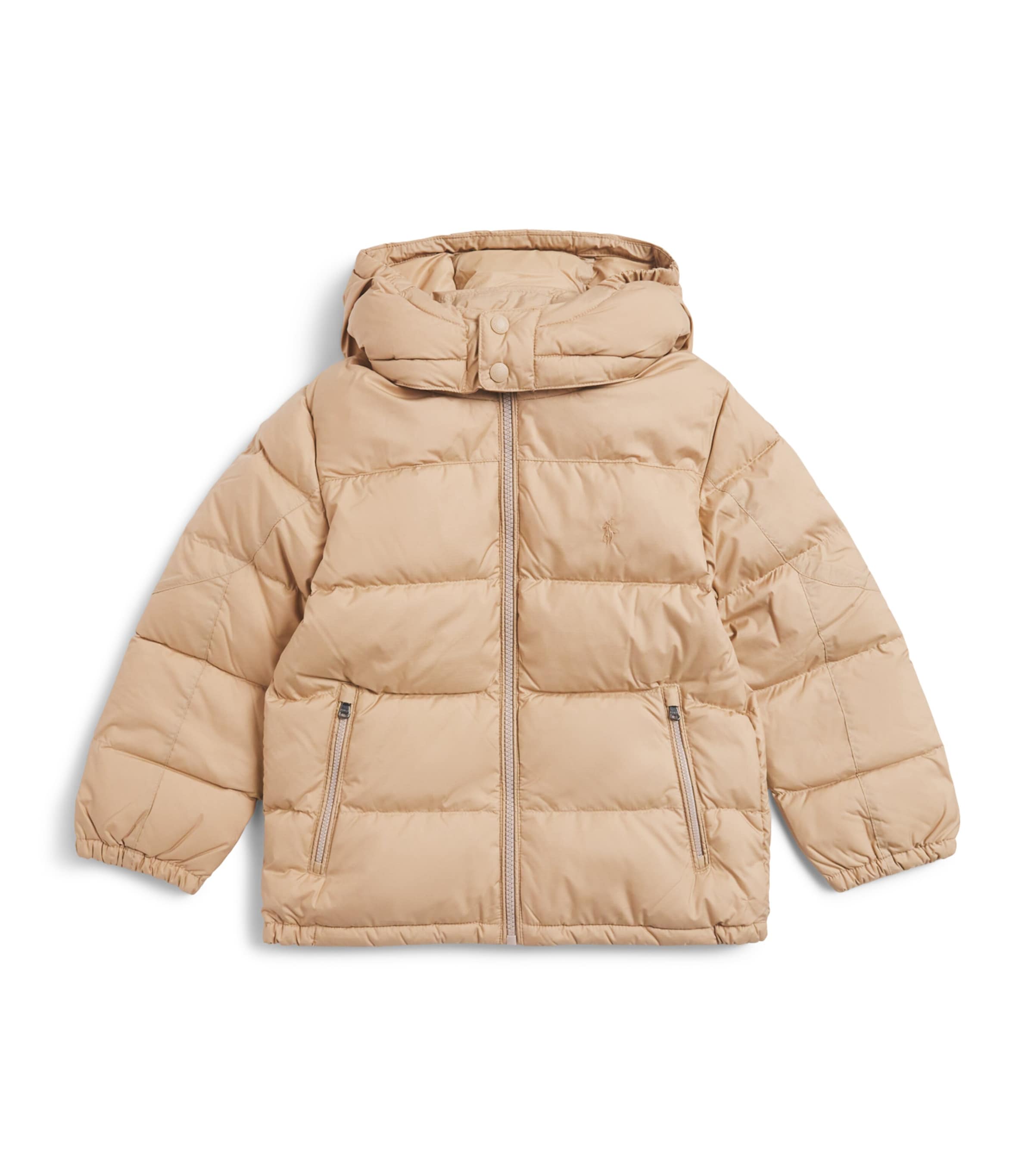 Ralph Lauren Kids Down Polo Pony Puffer Jacket (2-7 Years) Vintage Khaki