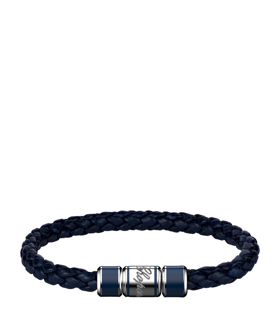 Chopard Leather Signature Bracelet Navy Blue