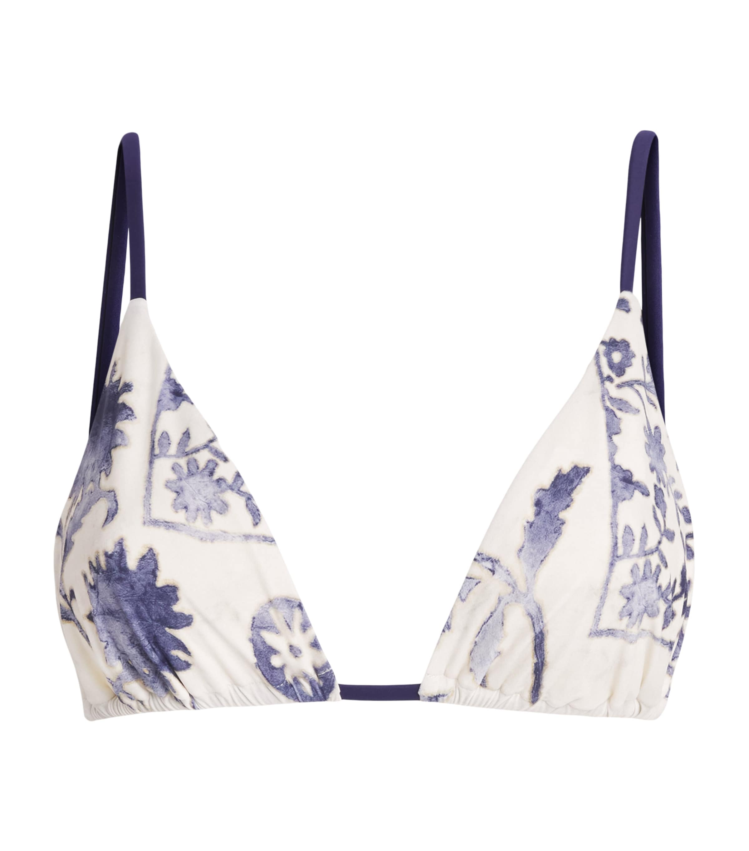 SIR. Womens Floral Triangle Phillipa Bikini Top Eira Midnight