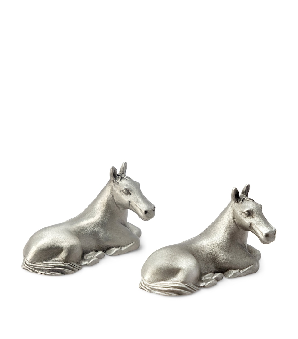 Pewter Horse Chockstick Rests (Set of 2)