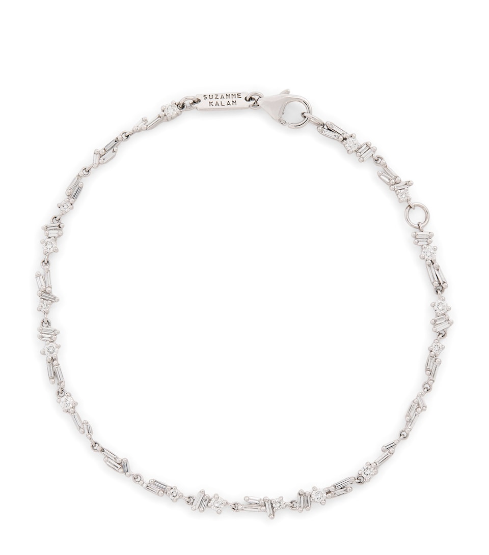 White Gold and Diamond Sparkler Bracelet