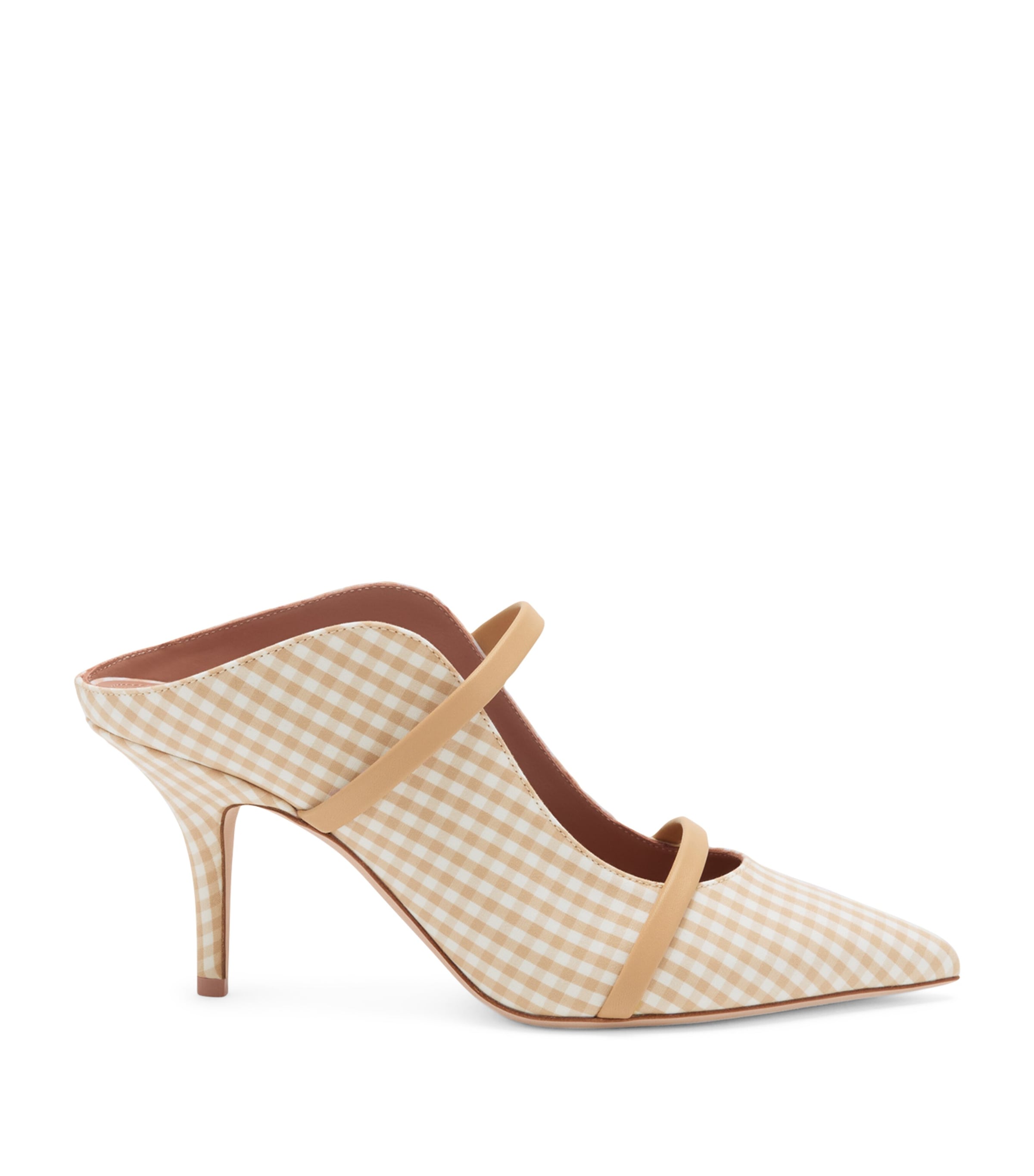 Cotton Gingham Maureen Mules 70