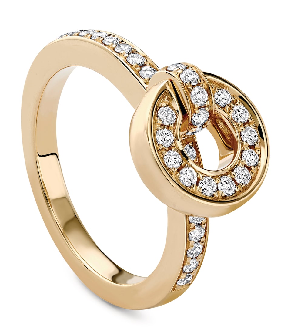 Yellow Gold and Diamond Roulette Flip Ring