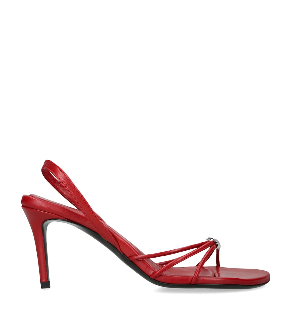 Christopher Esber Leather Giro Slingback Sandals 90 Red