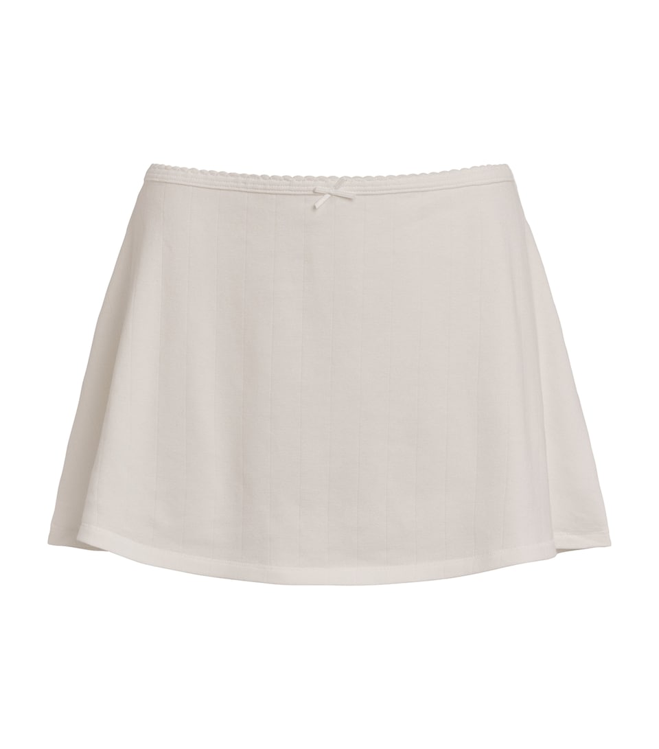 Drop Needle Mini Skirt