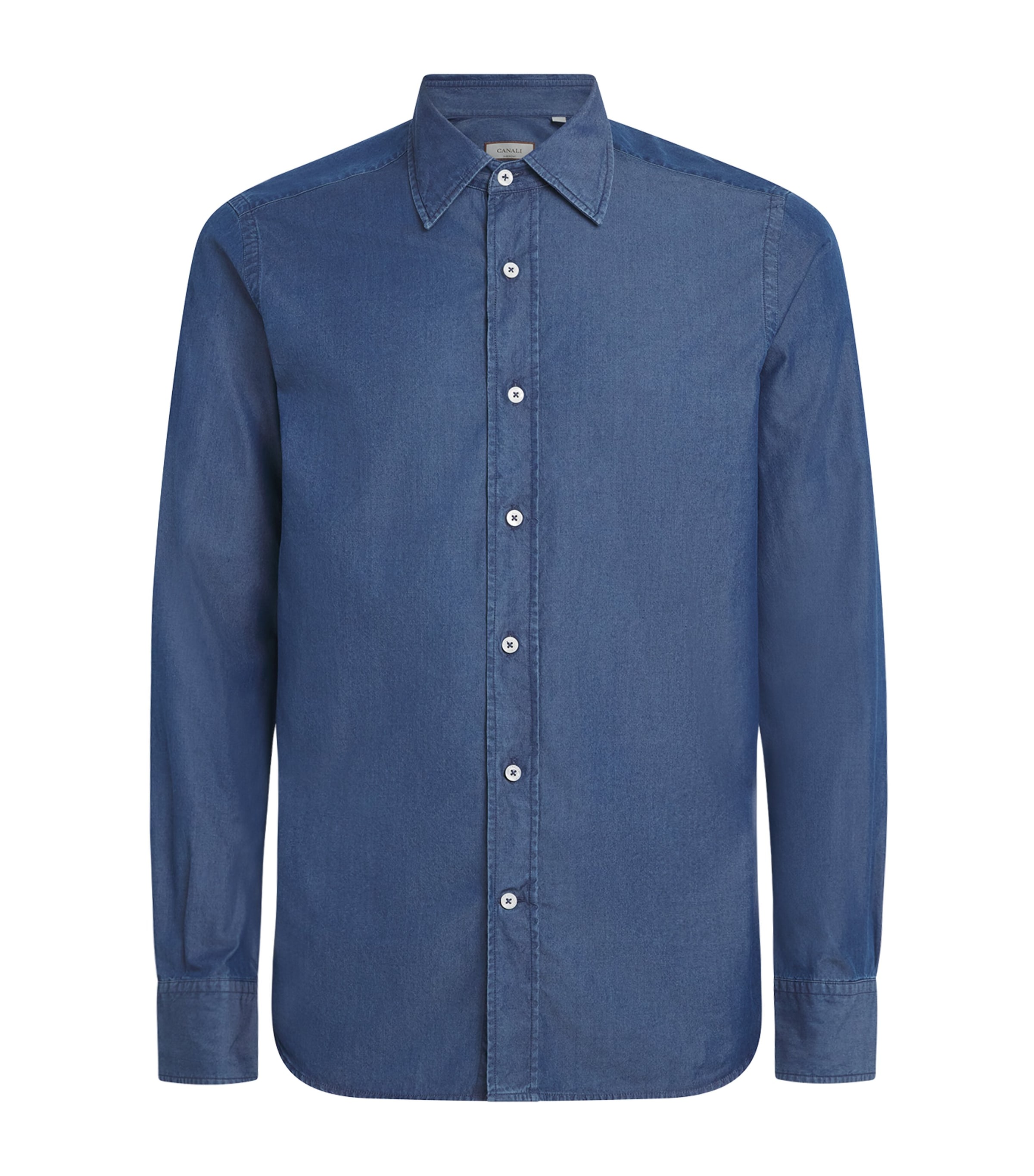Canali Mens Denim Shirt