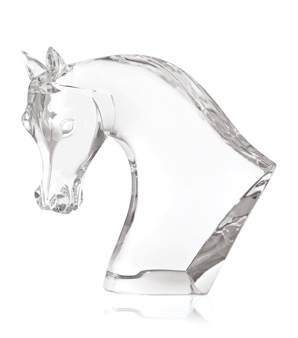 Crystal Horse Head Sculpture (38cm)