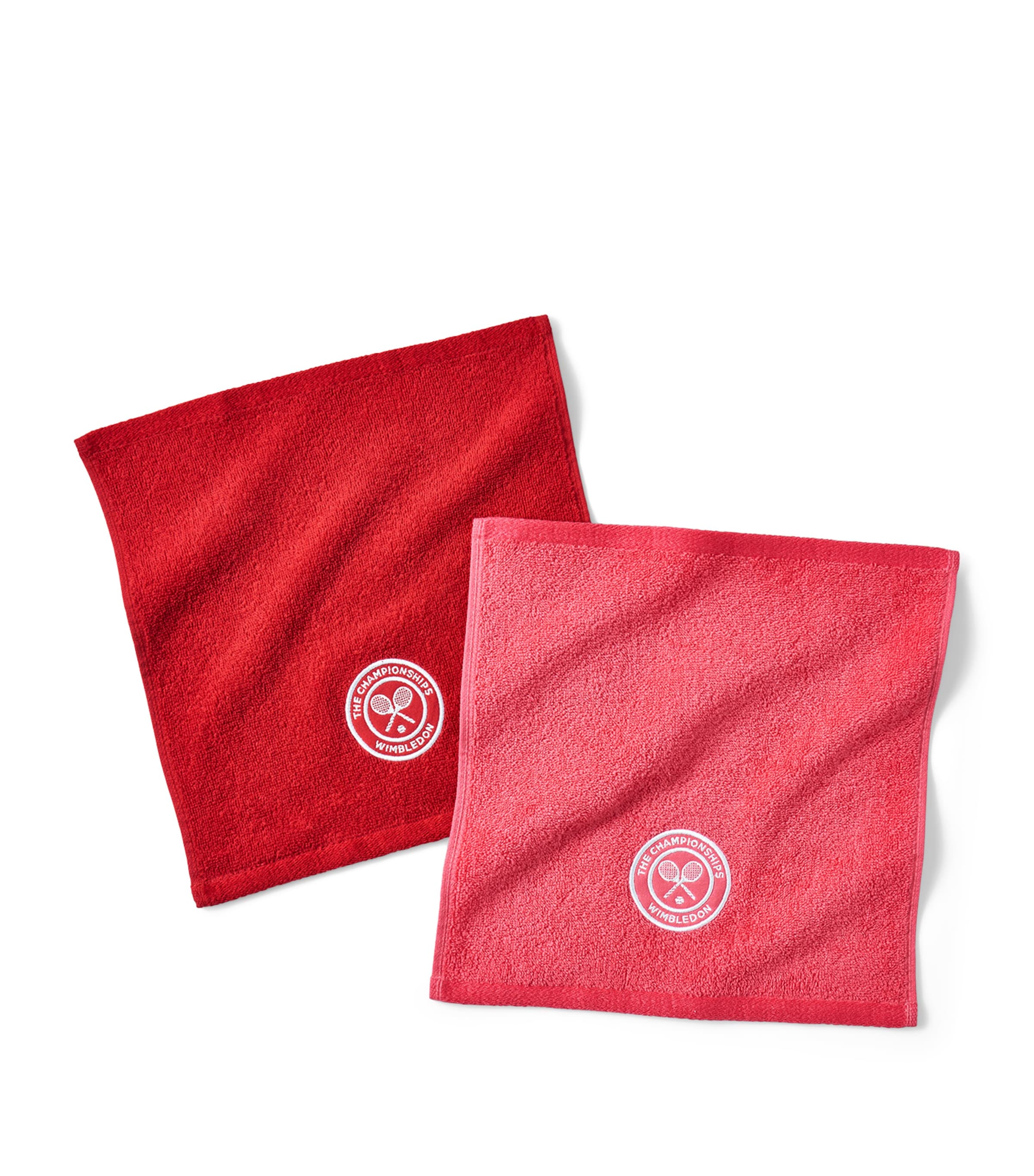 Christy x Wimbledon Face Cloths (Pack of 4) Strawberry / Pink