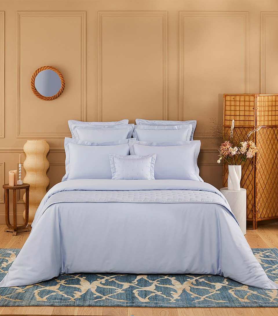 Yves Delorme Triomphe Celeste King Duvet Cover (240cm x 220cm) Celeste