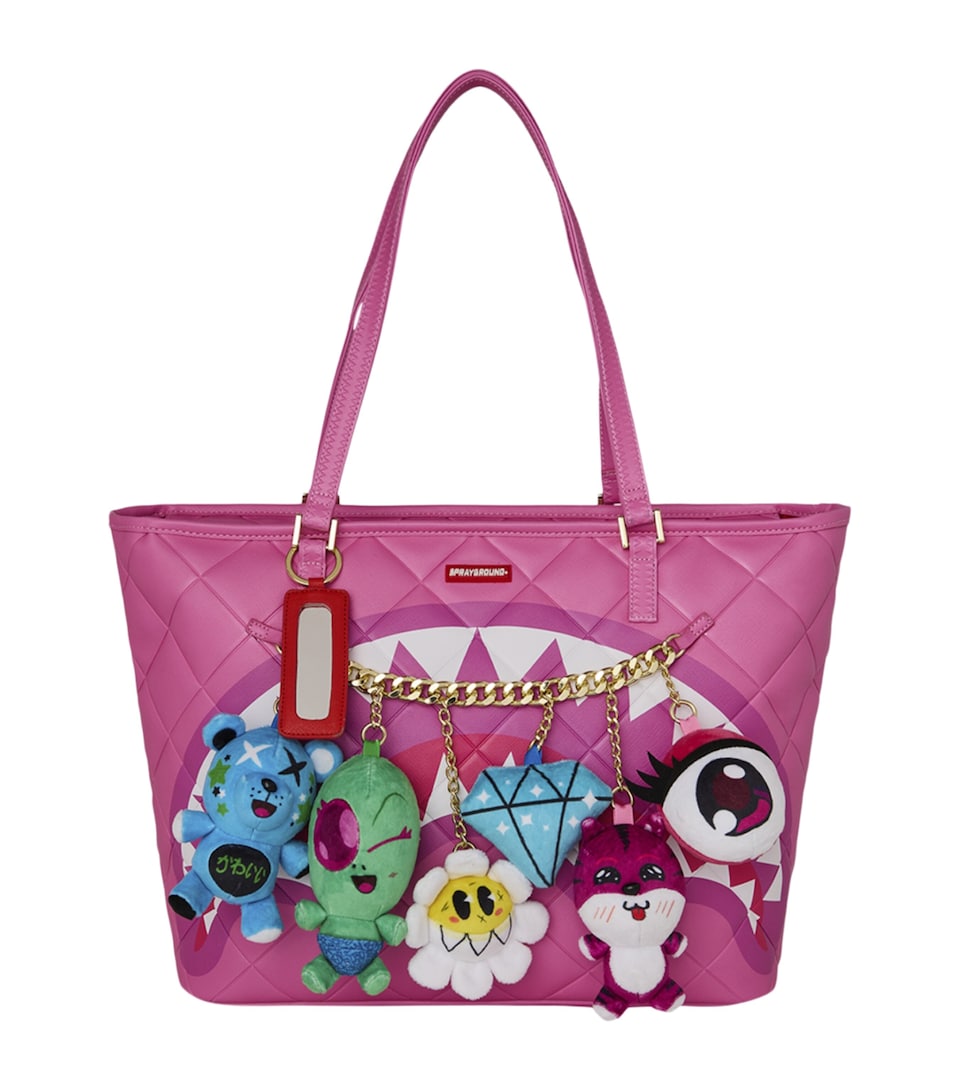 Sprayground Quilted Kawaii Cutie Tote Bag Pink