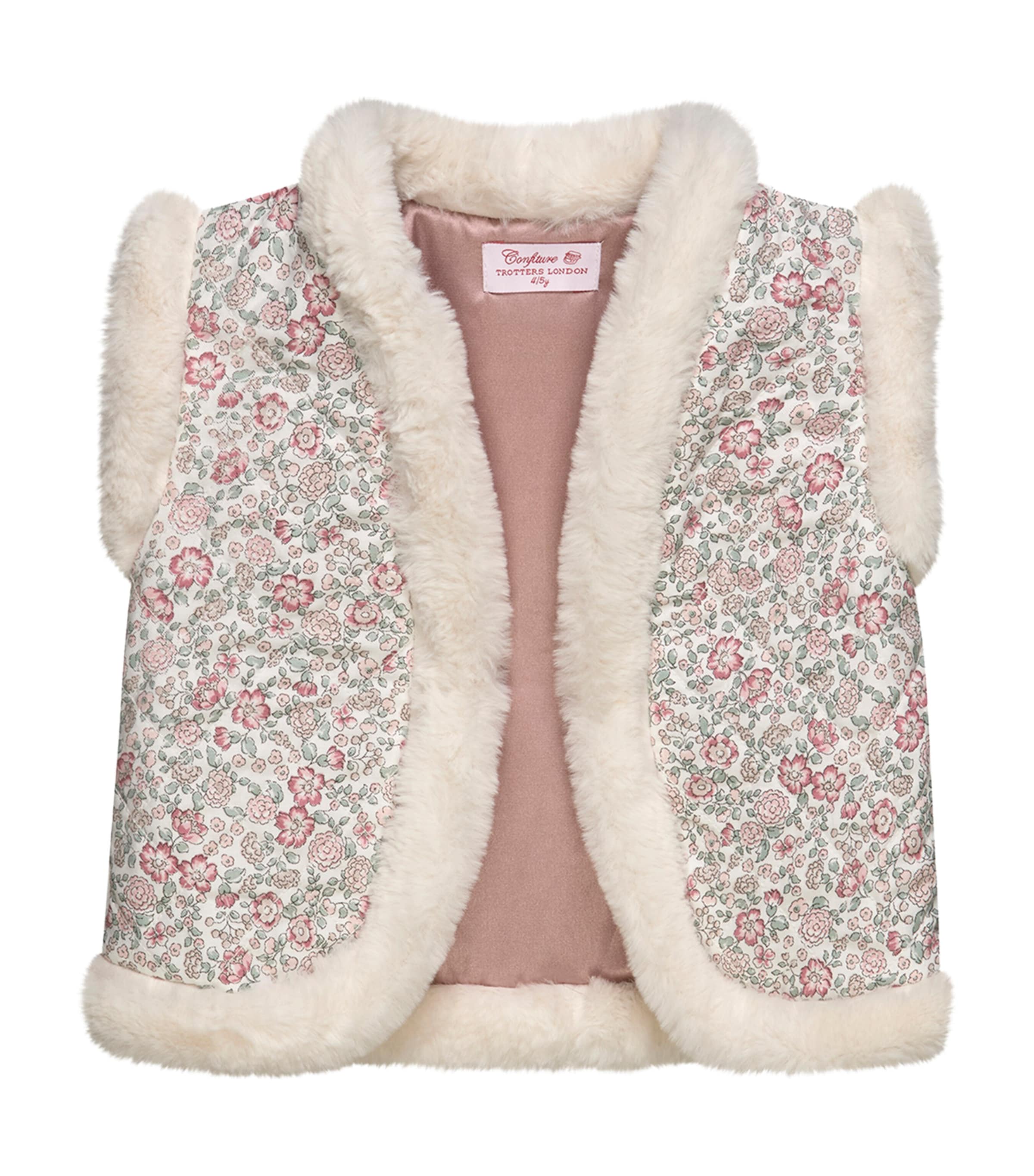 Trotters Cotton Quilted Arabella Gilet (6-11 Years) Pink