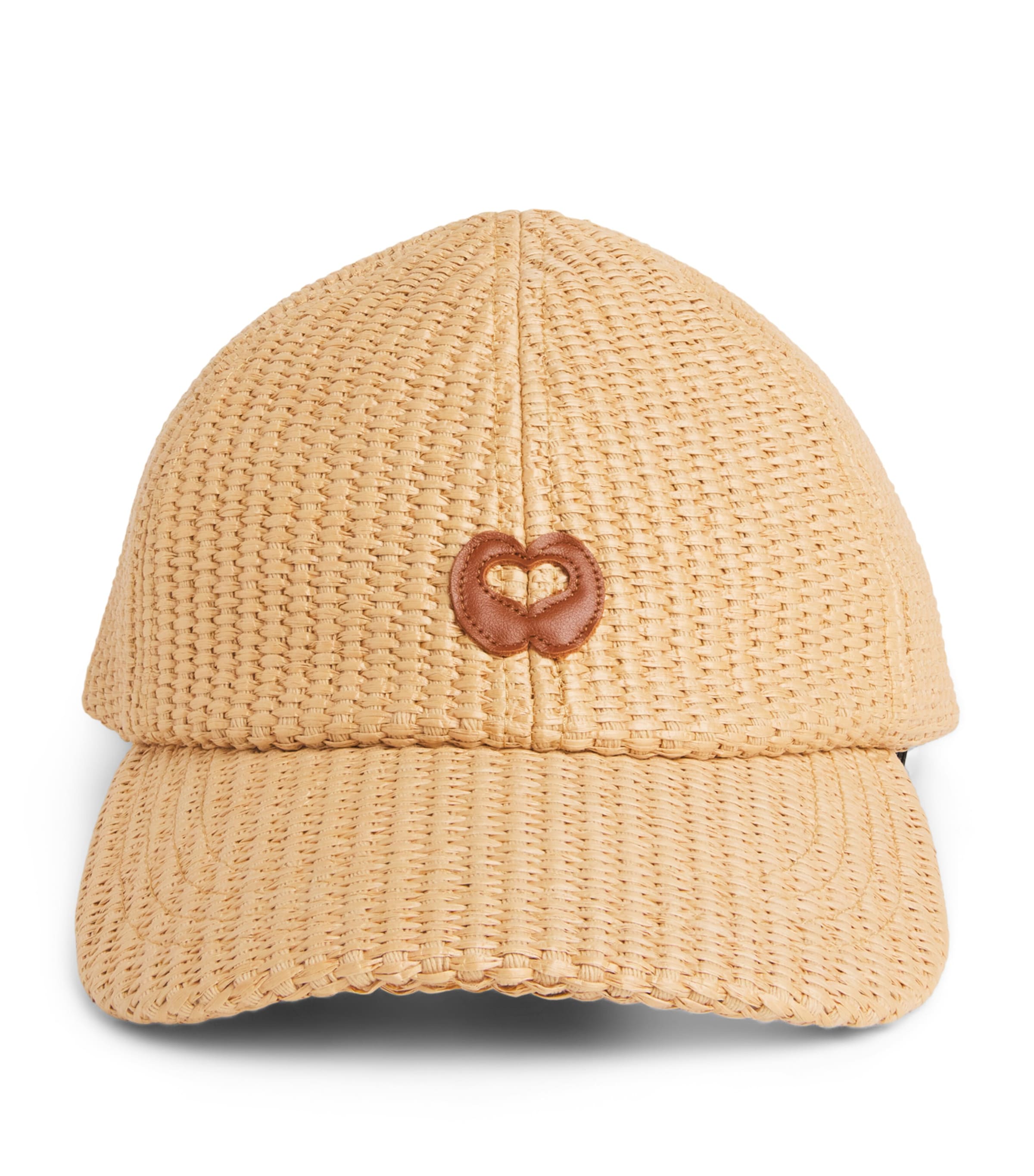 Maje Cotton-Blend Logo Baseball Cap Beige
