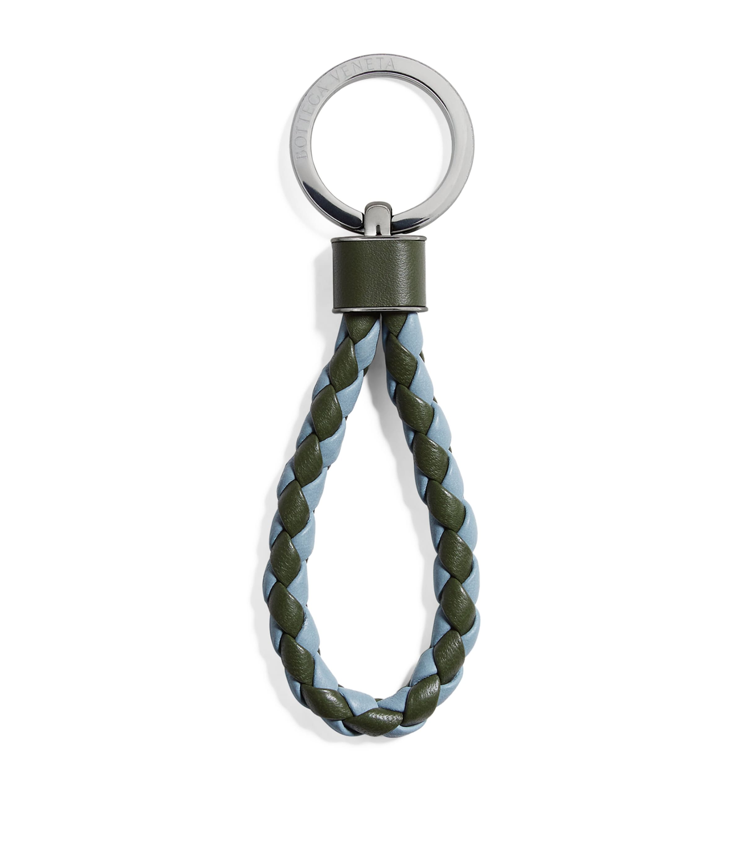 Bottega Veneta Nappa Leather Intreccio Key Ring