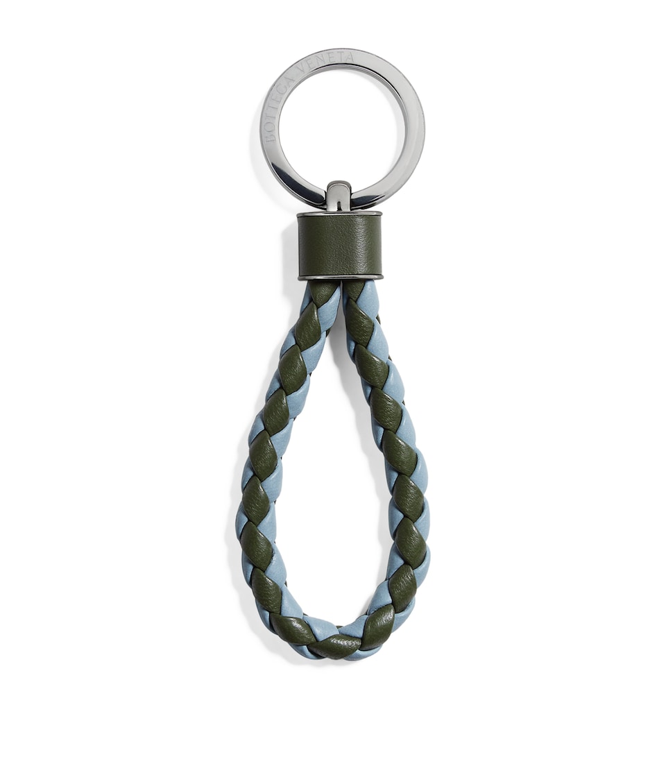 Bottega Veneta Nappa Leather Intreccio Key Ring