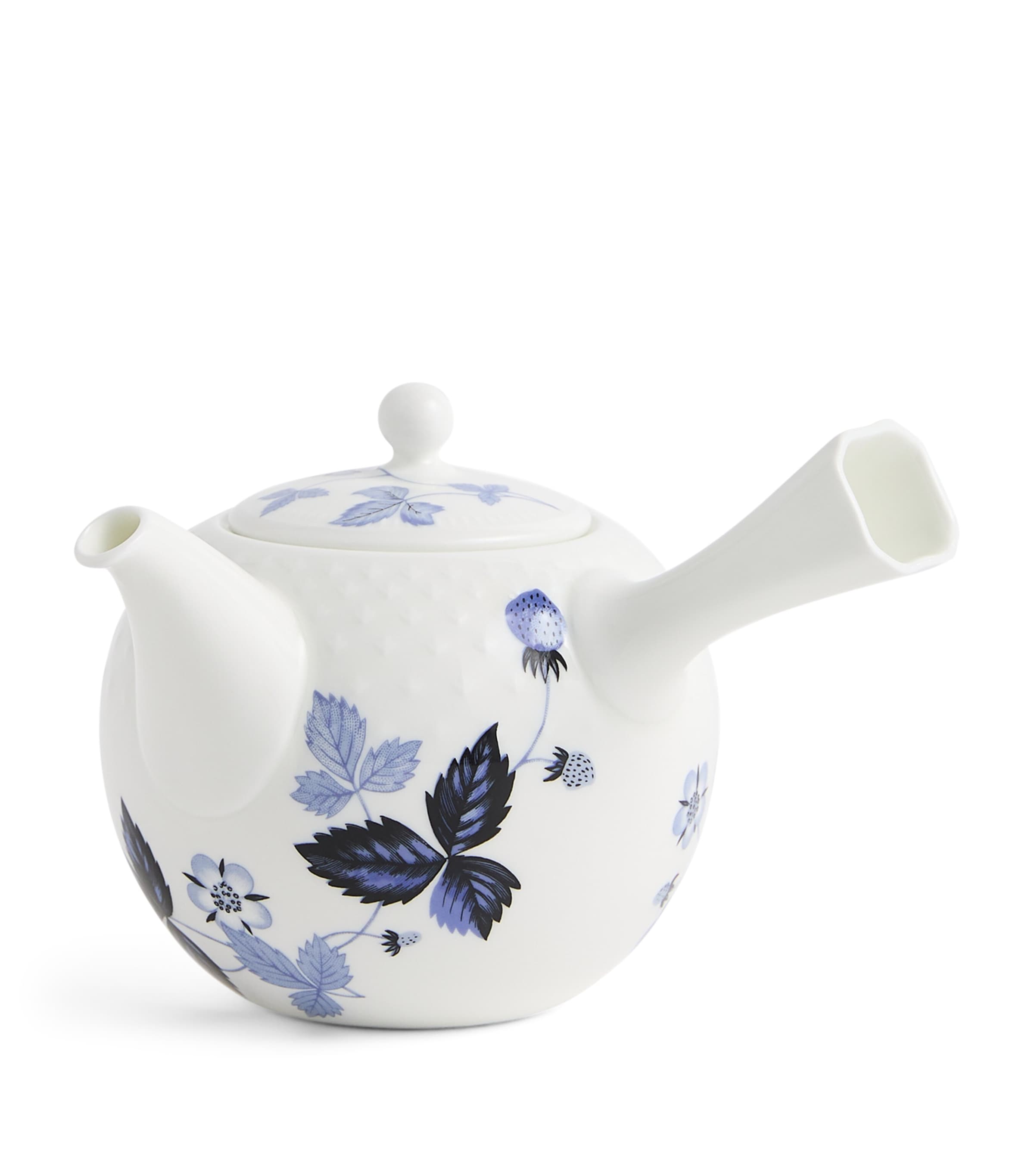 Wedgwood Wild Strawberry Inky Blue Teapot Blue