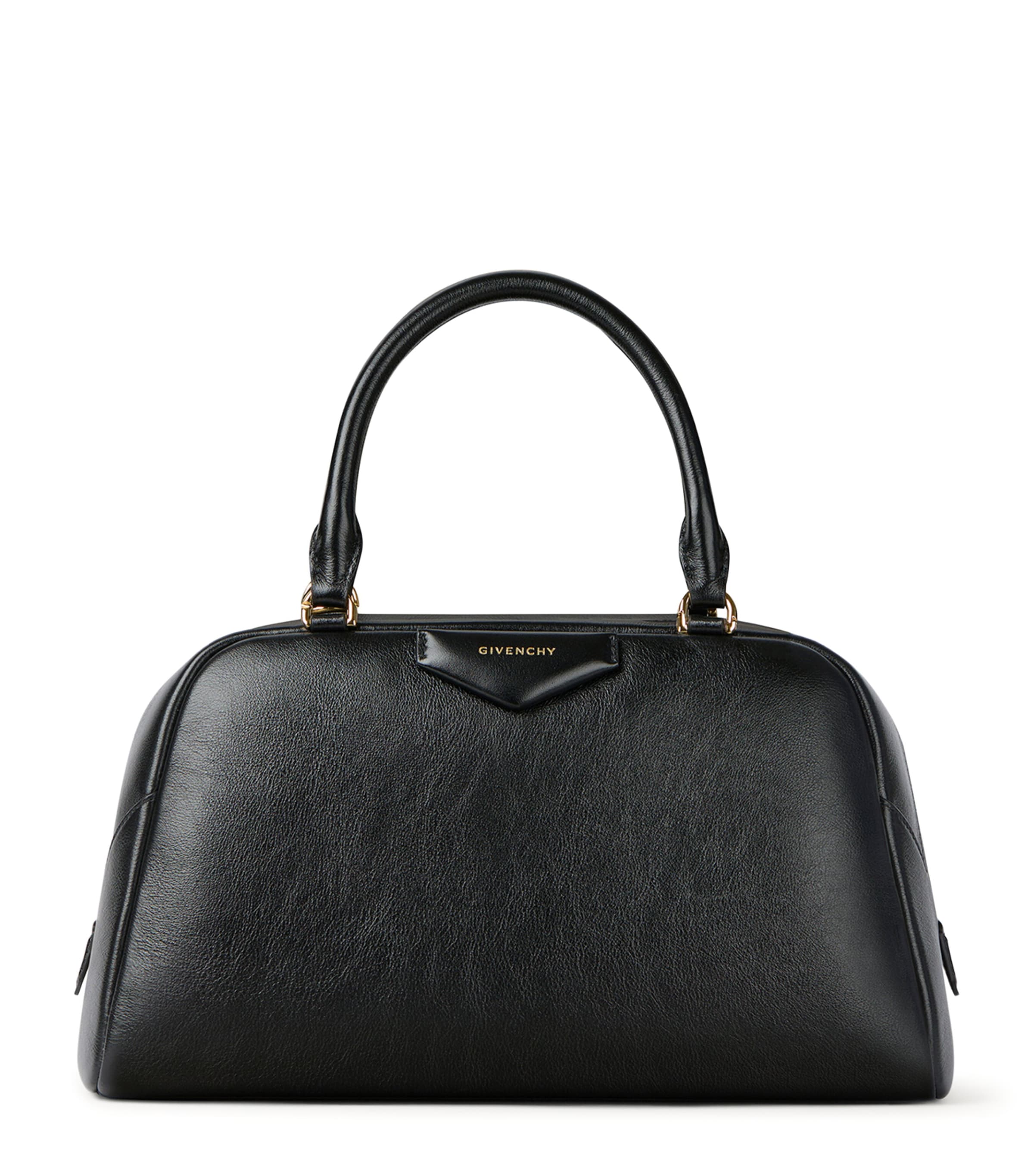 Leather Antigona Cube East-West Top-Handle Bag