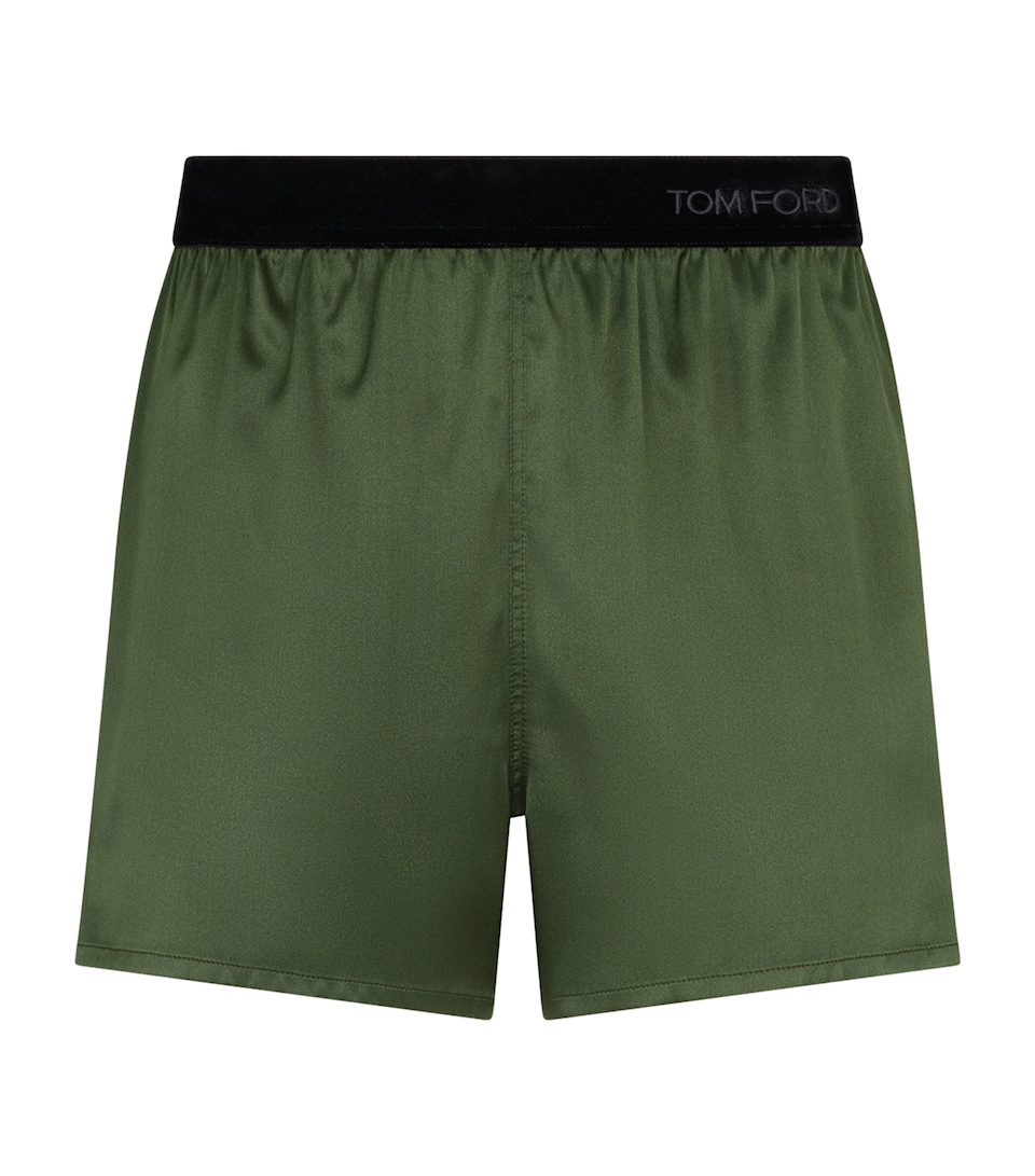 TOM FORD Womens Silk Elasticated Shorts Gca