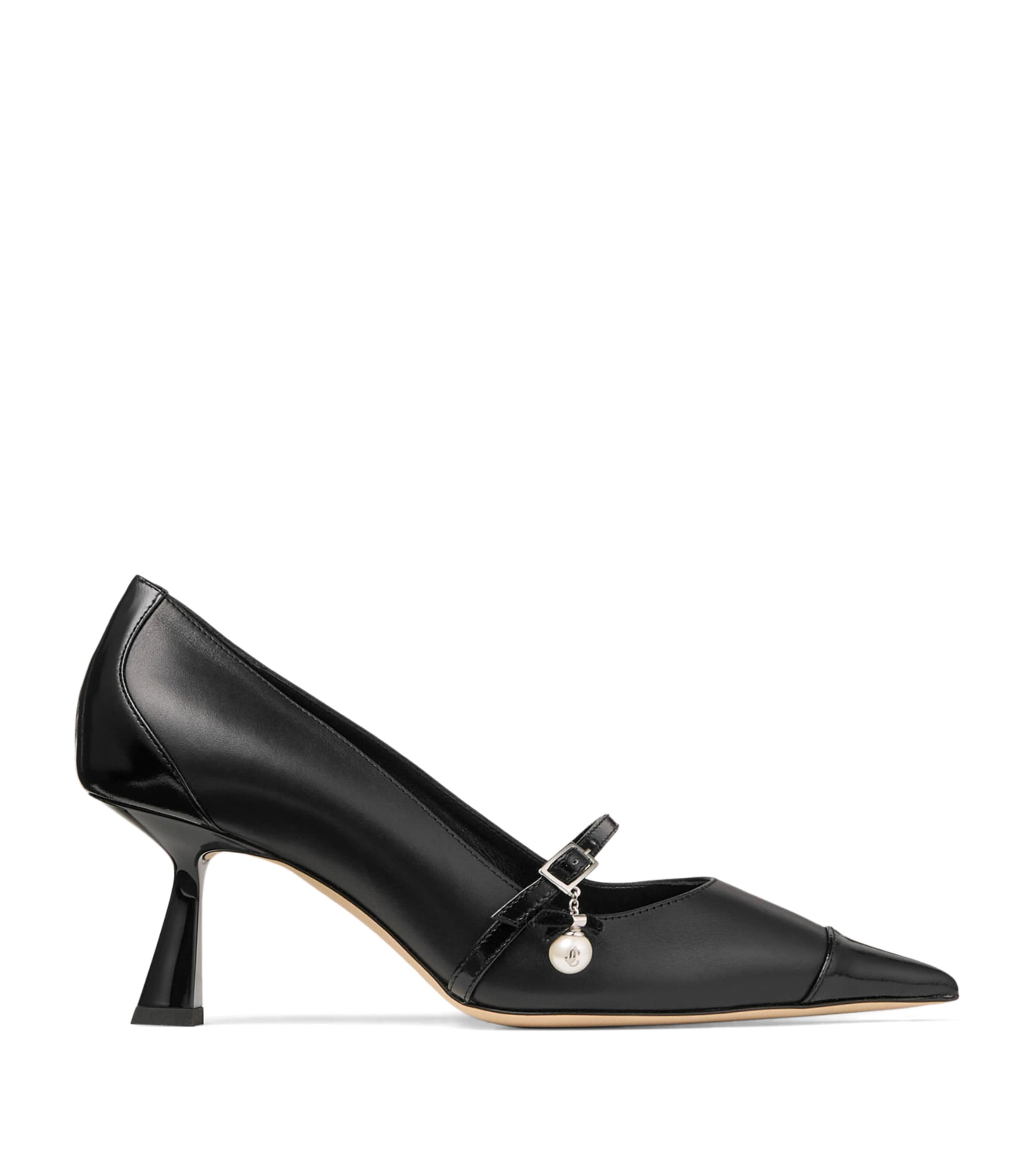 Jimmy Choo Aren 65 Leather Pumps Black/black